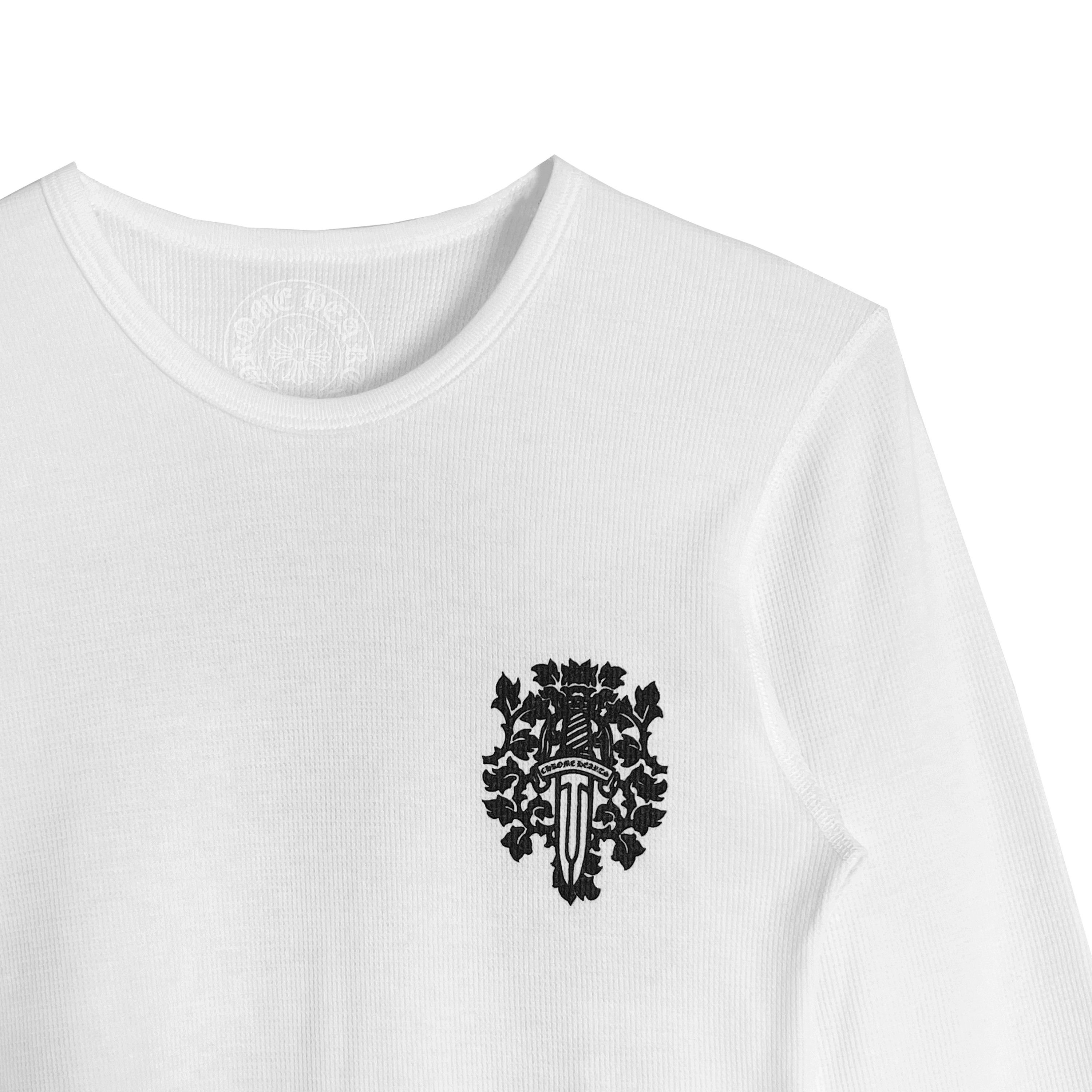 Chrome Hearts Chrome Hearts Dagger Logo White Waffle Long Sleeve Tee Size M / US 6-8 / IT 42-44 - 3 Thumbnail