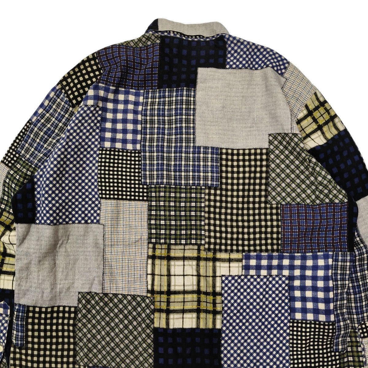 Japanese Brand Vintage 90's Japanese Papas Patchwork Button Up Shirt Size US M / EU 48-50 / 2 - 4 Thumbnail