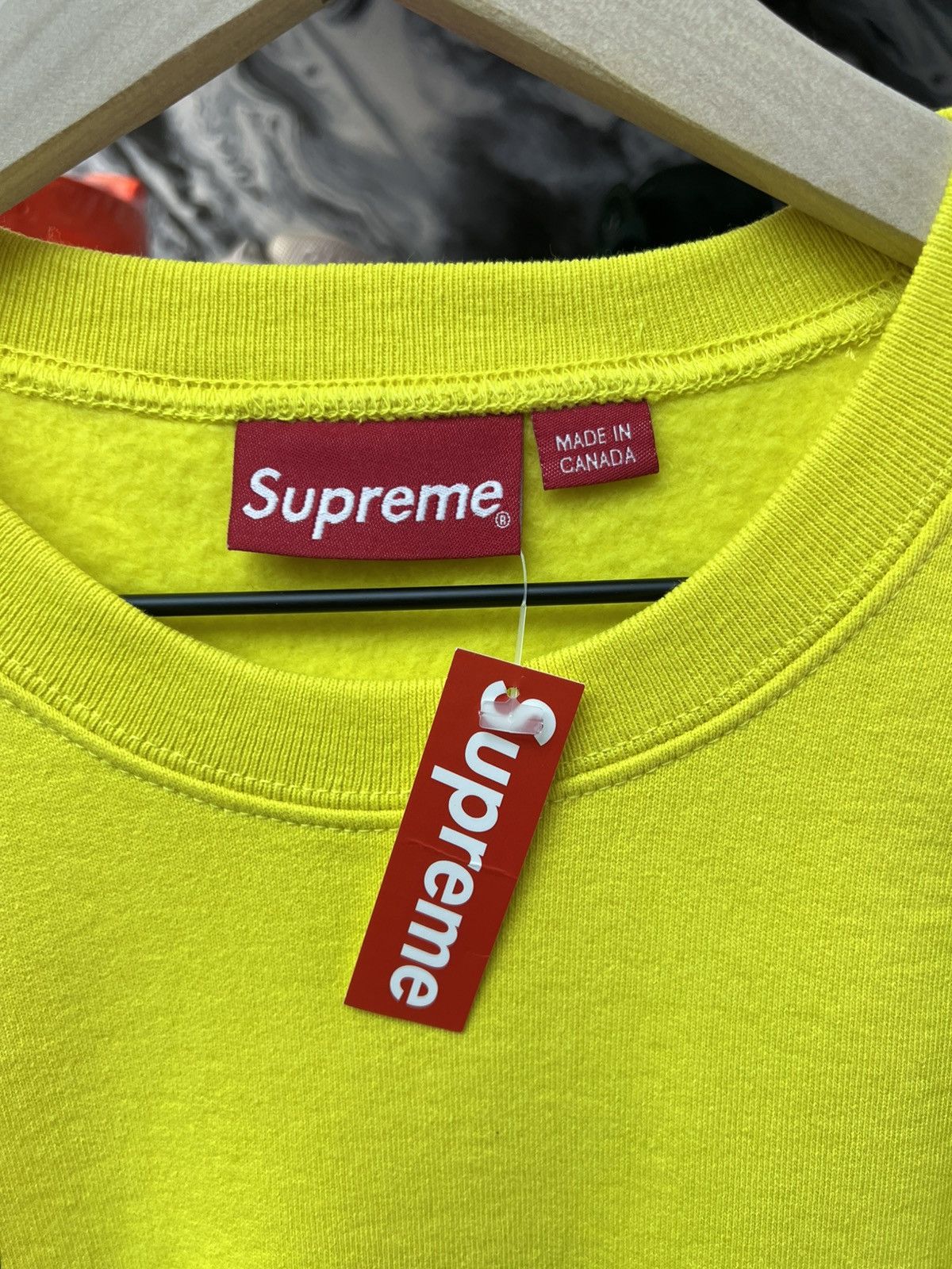Supreme Supreme Underline Lemon Crewneck Size US L / EU 52-54 / 3 - 7 Thumbnail
