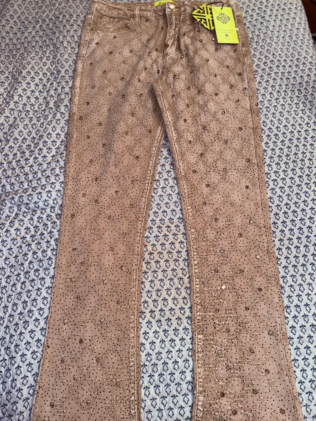 GUAPI Guapi Crystal Embellished Jeans size 38 Size US 38 / EU 54 - 1 Thumbnail