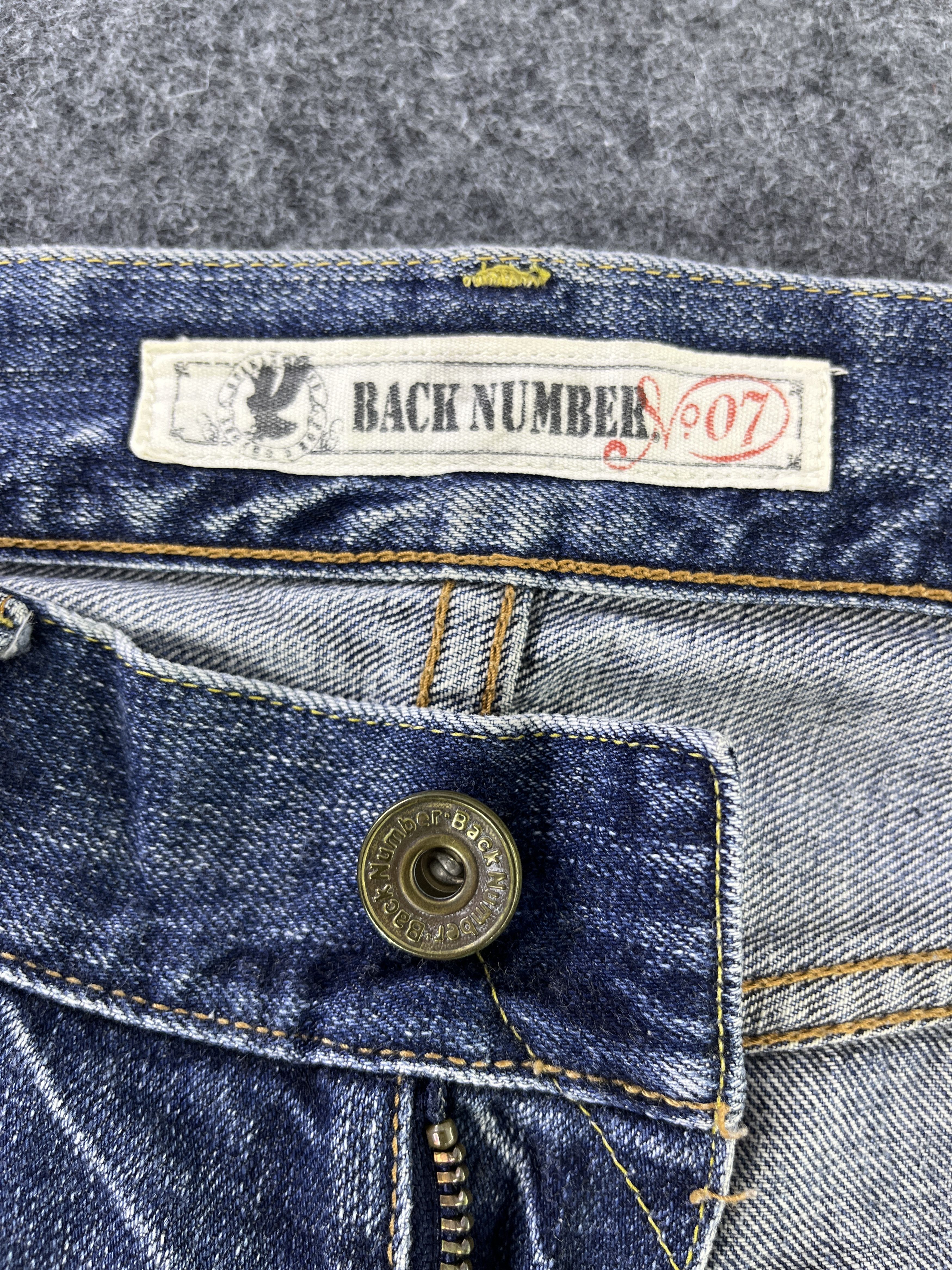 Vintage Vintage Back Number Jeans Distressed Denim - J936 Size US 32 / EU 48 - 10 Thumbnail