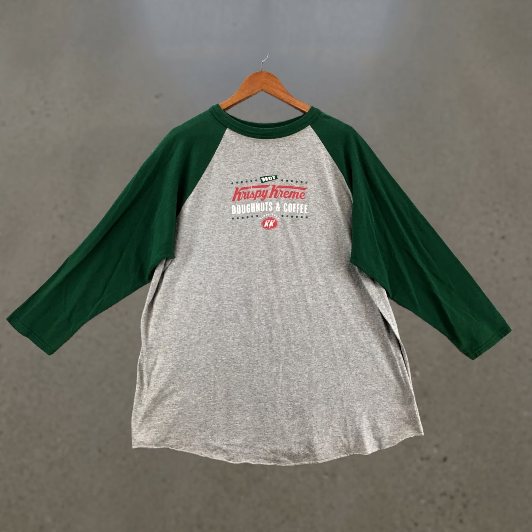 Augusta Sportswear Augusta T-Shirt Mens 2XL 3/4 Raglan Sleeve Grey Crew Neck Printed Casual Top Size US XXL / EU 58 / 5 - 1 Thumbnail