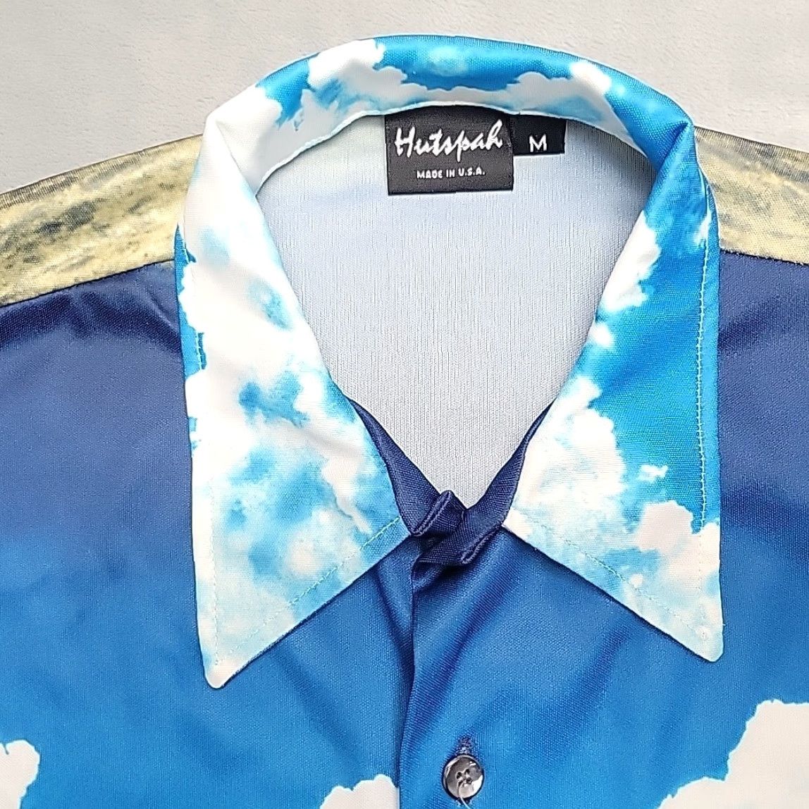 Vintage VINTAGE Hutspah Shirt Mens M Blue Polyester Satin AOP Ocean Beach Disco 70s Shirt Mens M Blue Polyester Satin AOP Ocean Beach Disco 70s Size US M / EU 48-50 / 2 - 2 Thumbnail