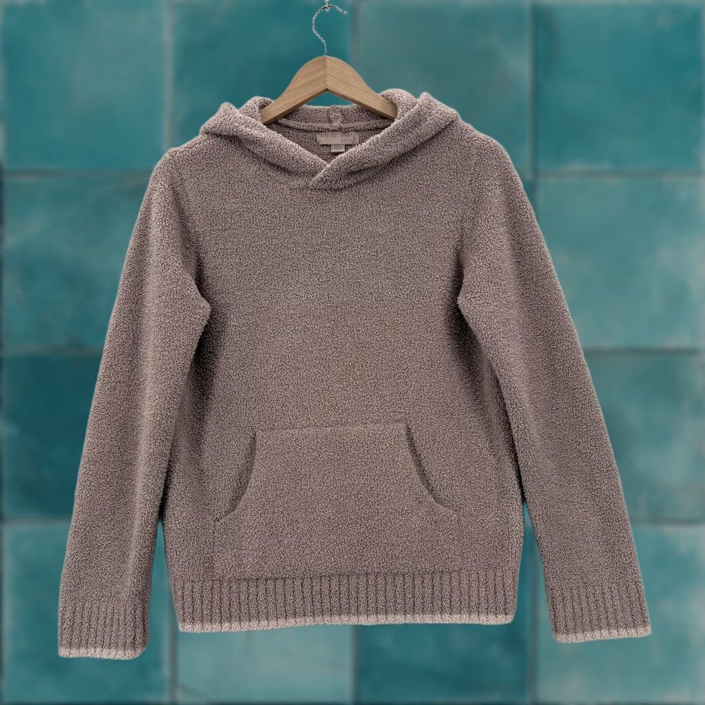 Vintage Barefoot Dreams CozyChic Hoodie Sweater Womens 12-14 Pink Knit Pullover Soft Size XL / US 12-14 / IT 48-50 - 1 Thumbnail