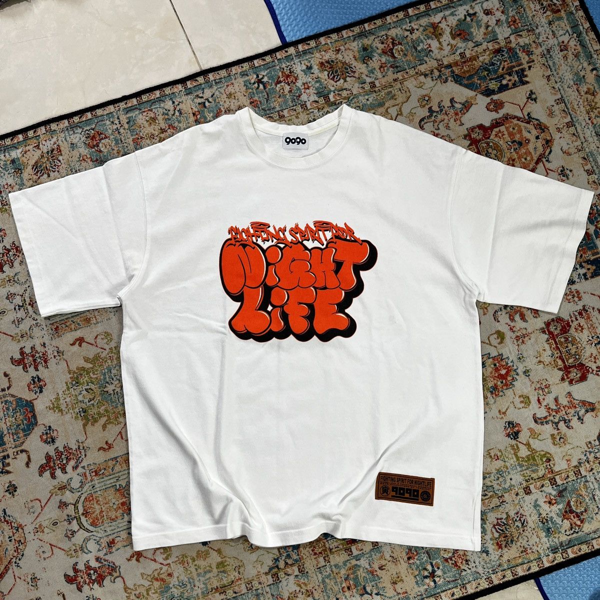 Japanese Brand 9090 night life grafiti tshirt Size US XL / EU 56 / 4 - 1 Thumbnail
