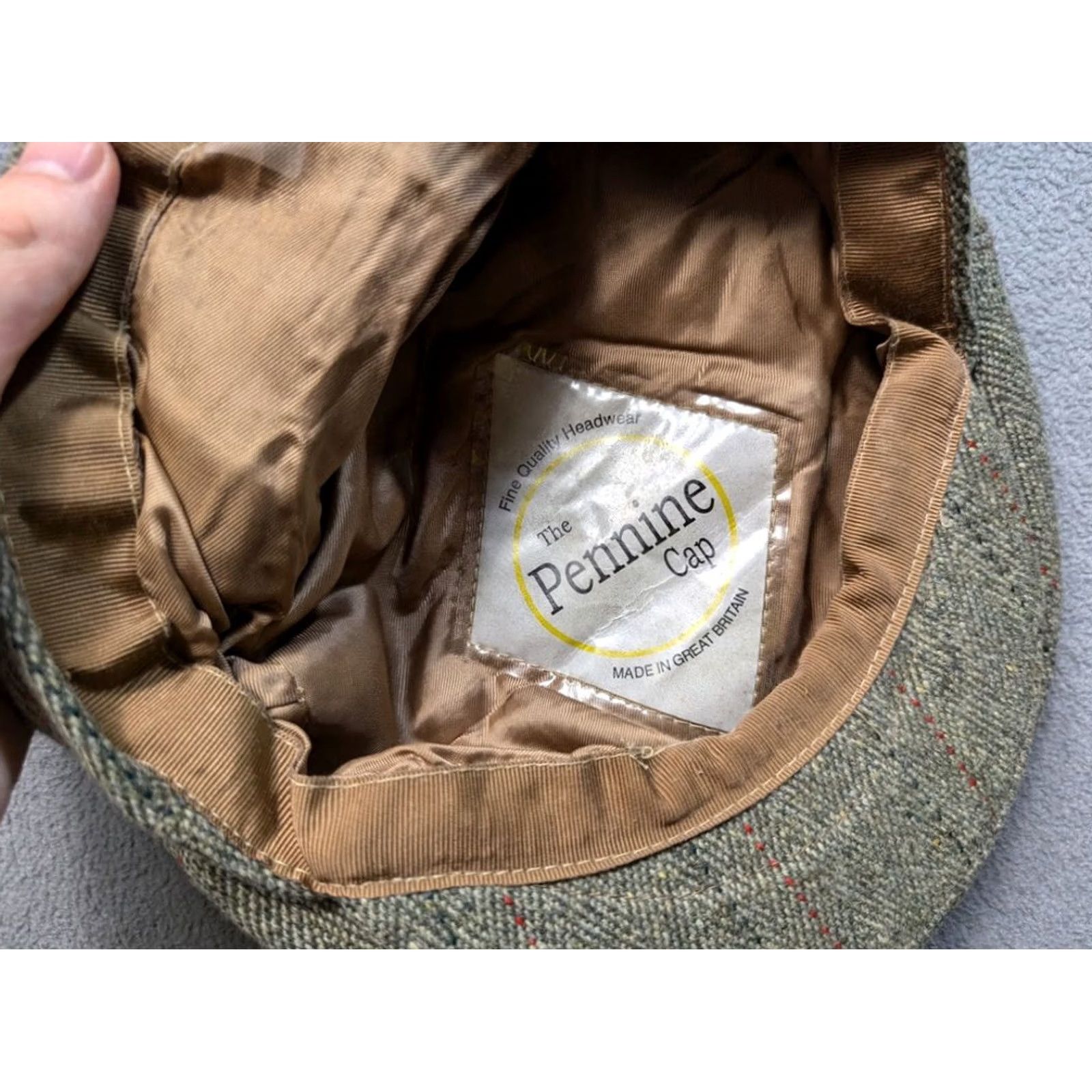 Vintage Vintage The pennine cap Flat Cap Men 59cm Green Pennine Brand Flat Cap Mens 59cm Green UK 59cm Cap style Pennine cap Size ONE SIZE - 3 Thumbnail