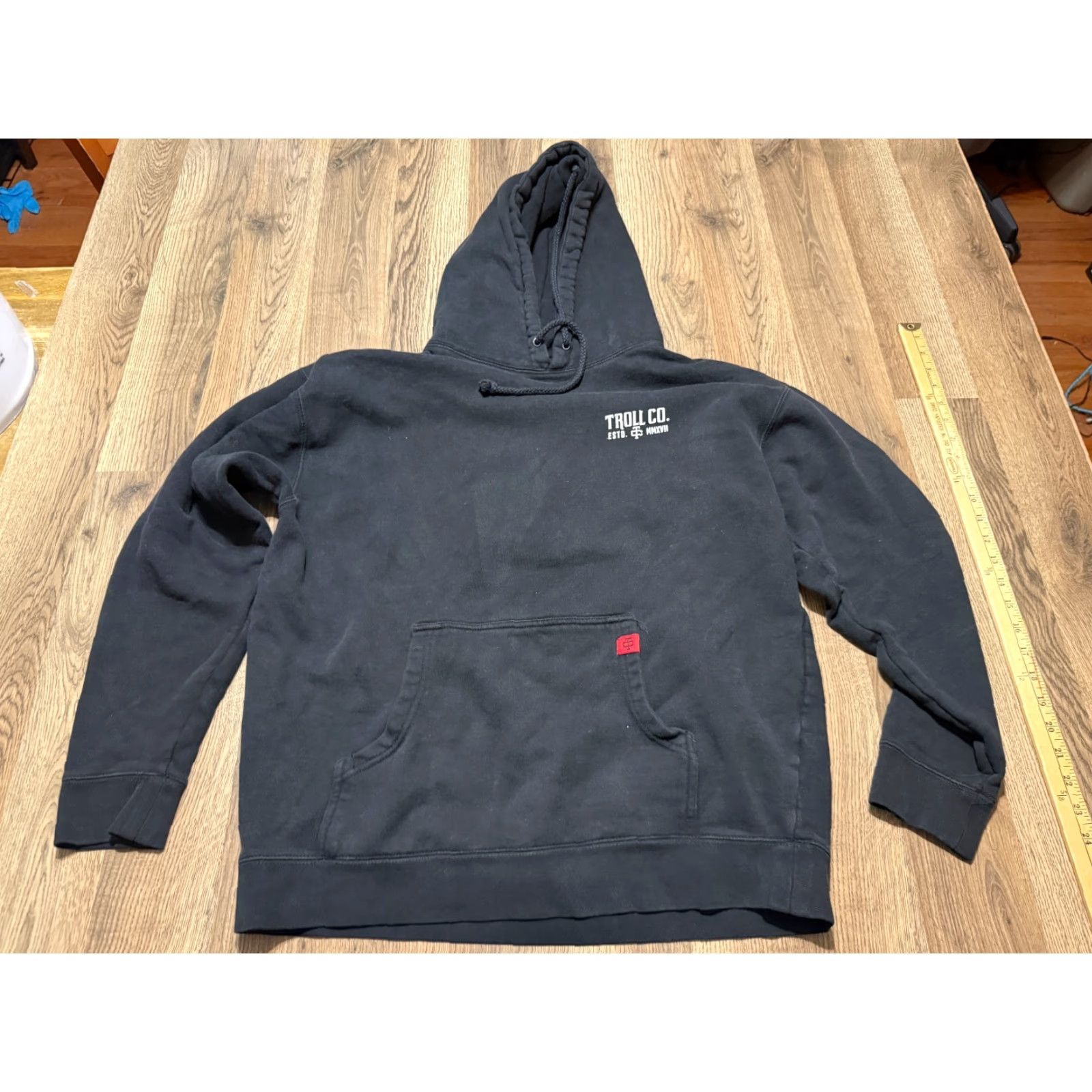 Vintage Troll Co. Sweatshirt Men's Size L Black Pullover ESTD. TC MMXVII Size US L / EU 52-54 / 3 - 2 Thumbnail