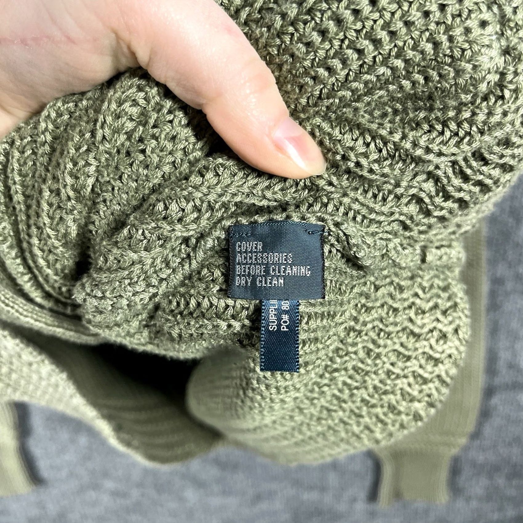 Polo Ralph Lauren Polo Ralph Lauren Sweater Cardigan Cotton Chunky Knit Green Mens Size M Casual Size US M / EU 48-50 / 2 - 5 Thumbnail