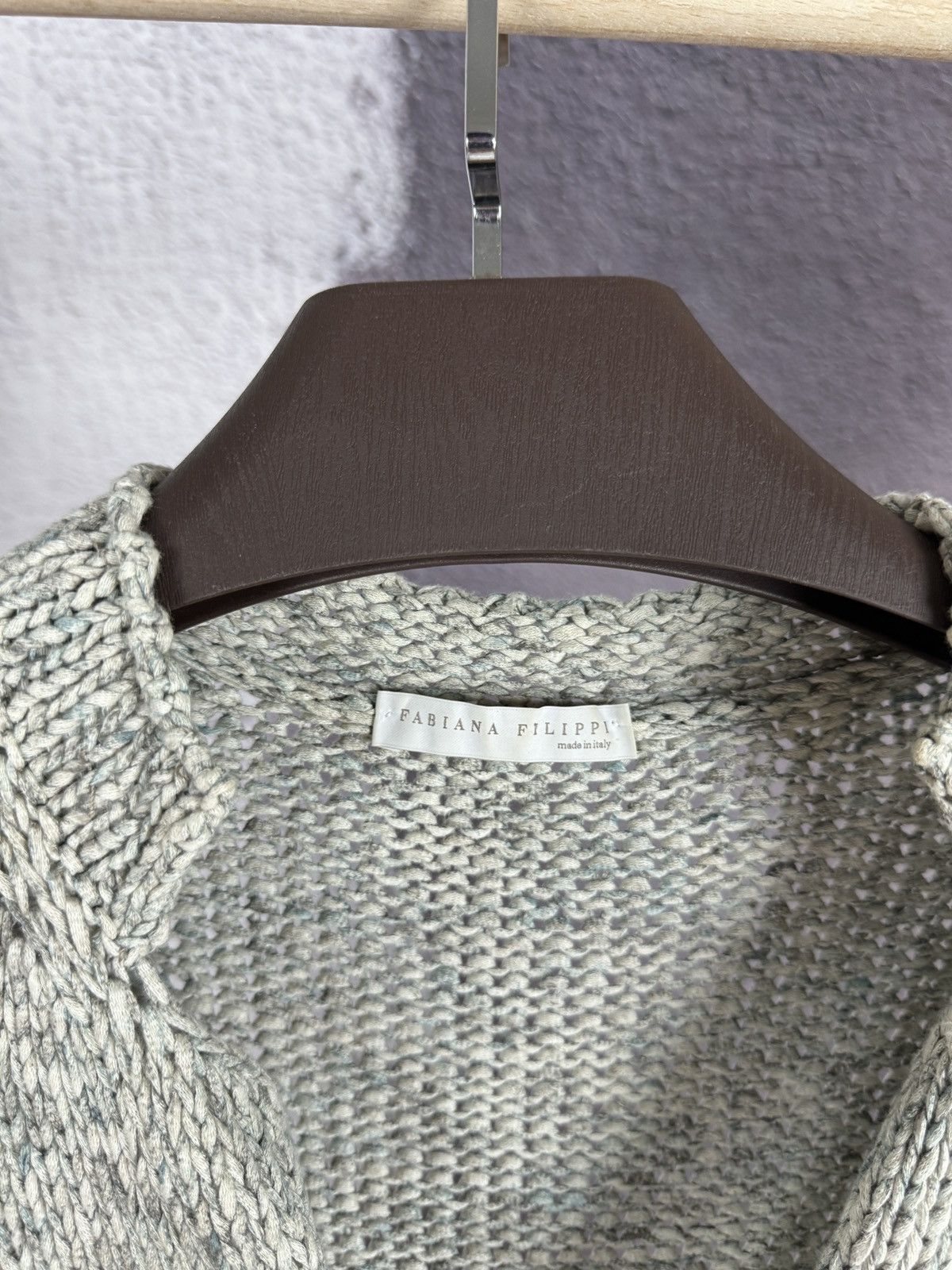 Fabiana Filippi Fabiana Filippi grey wool cotton knitwear sweater Size M / US 6-8 / IT 42-44 - 9 Thumbnail