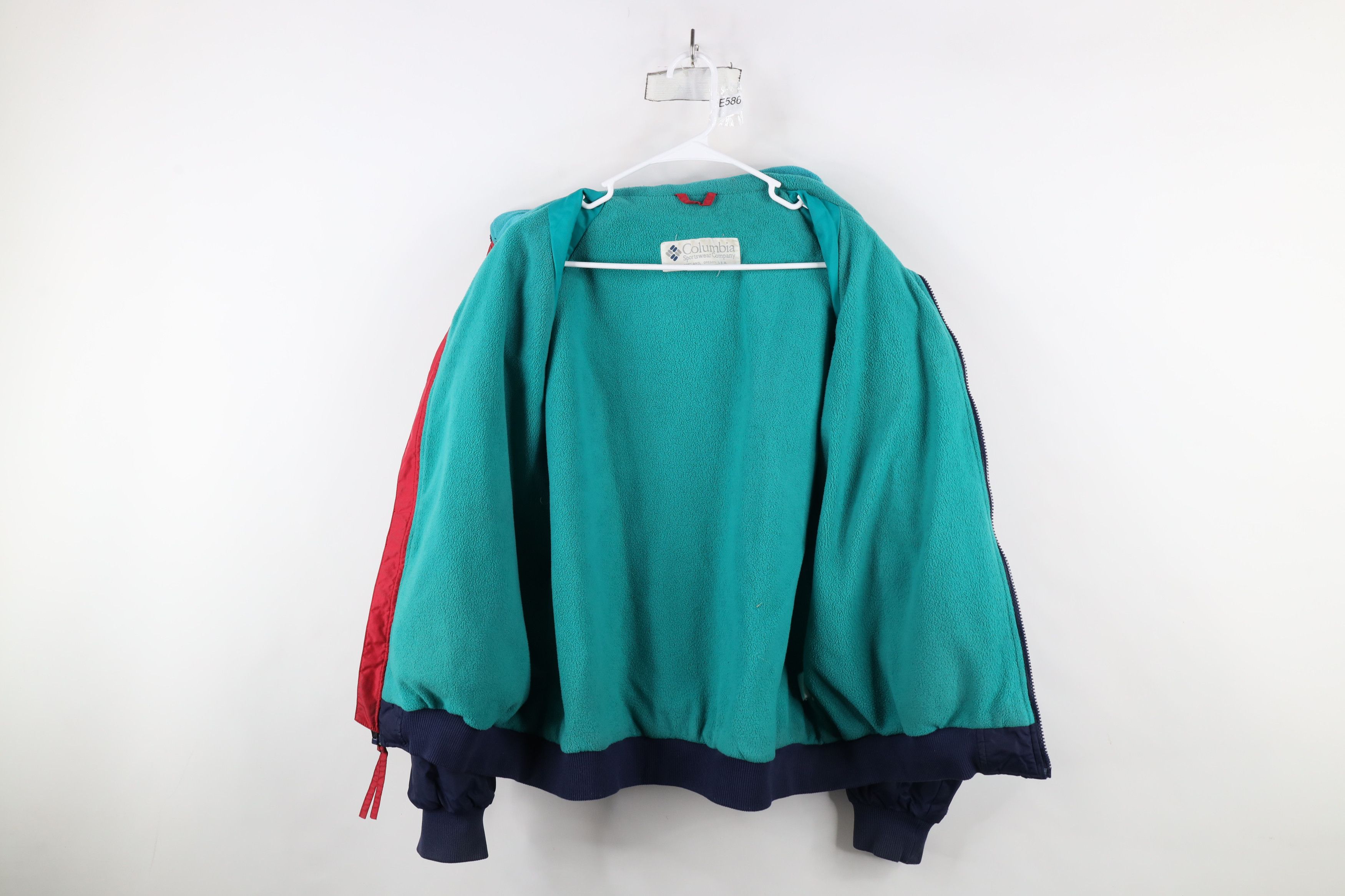 Columbia × Vintage Vintage 90s Columbia Spell Out Fleece Lined Bomber Jacket Size US XXL / EU 58 / 5 - 10 Thumbnail