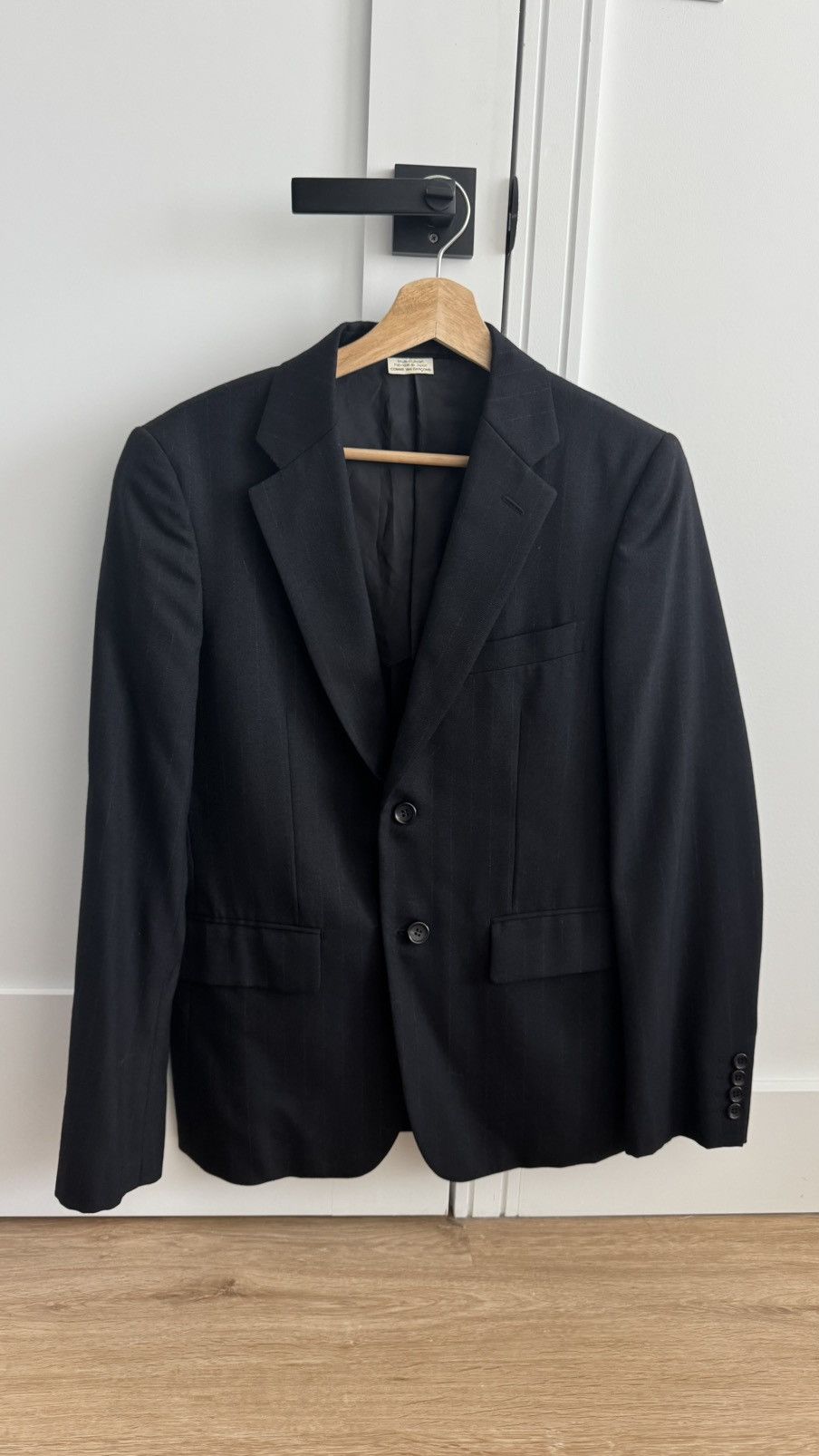 Comme des Garcons Comme des Garçons Homme Deux black blazer with satin lining Size US S / EU 44-46 / 1 - 1 Thumbnail