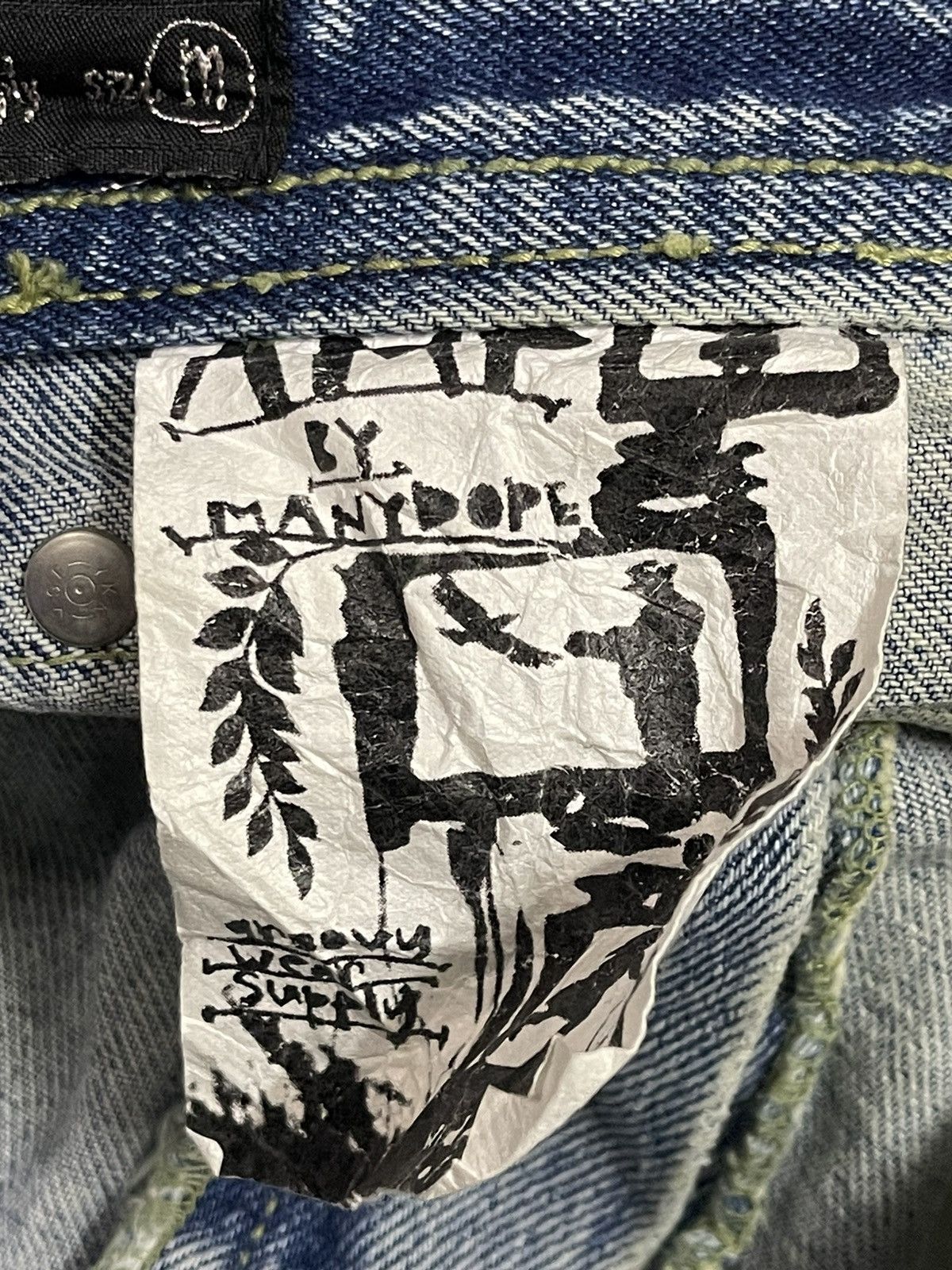 semanticdesign Vintage Japanese Brand Blue Faded Wash Distress Style Jeans Size US 32 / EU 48 - 9 Thumbnail