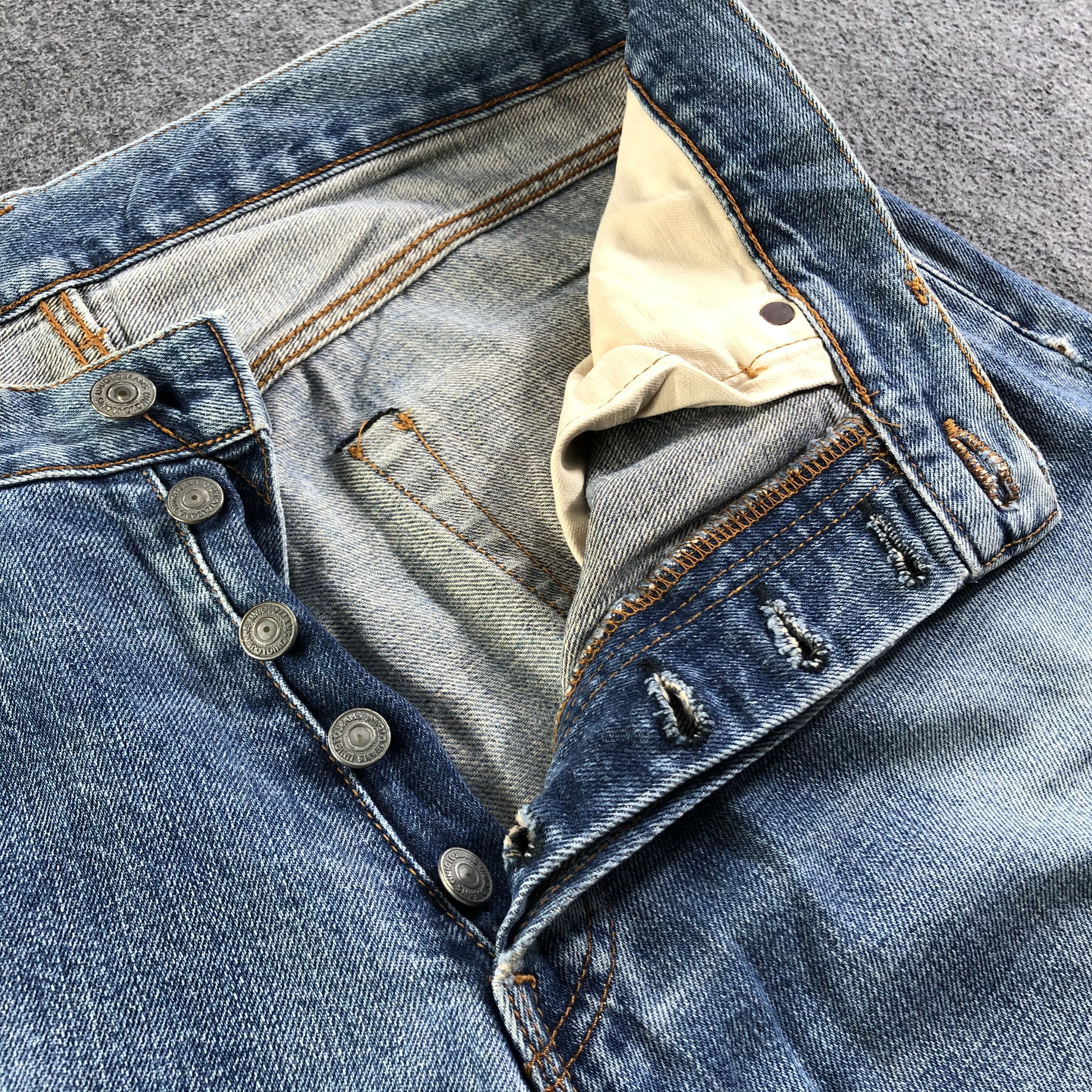 Uniqlo Blue Wash Uniqlo Selvedge Jeans-J2989 Size US 34 / EU 50 - 8 Thumbnail