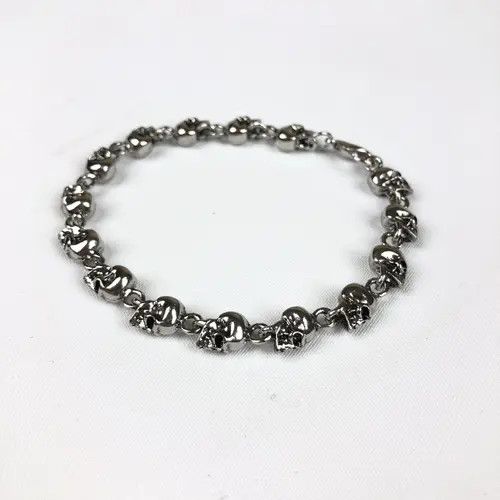 Jewelry Skull Bracelet Y2K Punk Chain Gotch Size ONE SIZE - 2 Thumbnail