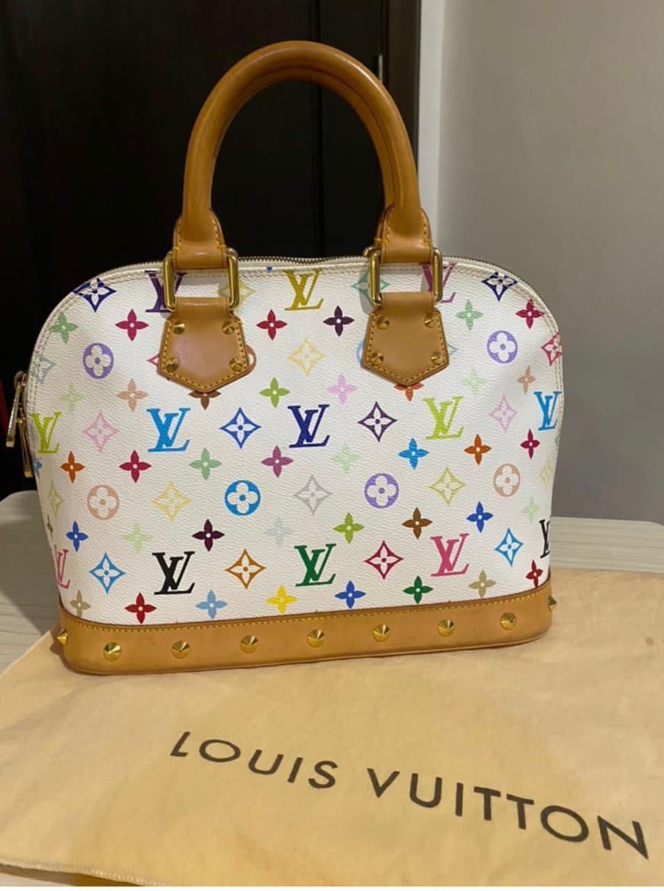 Louis Vuitton LOUIS VUITTON ALMA BAG MONOGRAM CANVAS WHITE/MULTICOLOU Size ONE SIZE - 2 Thumbnail