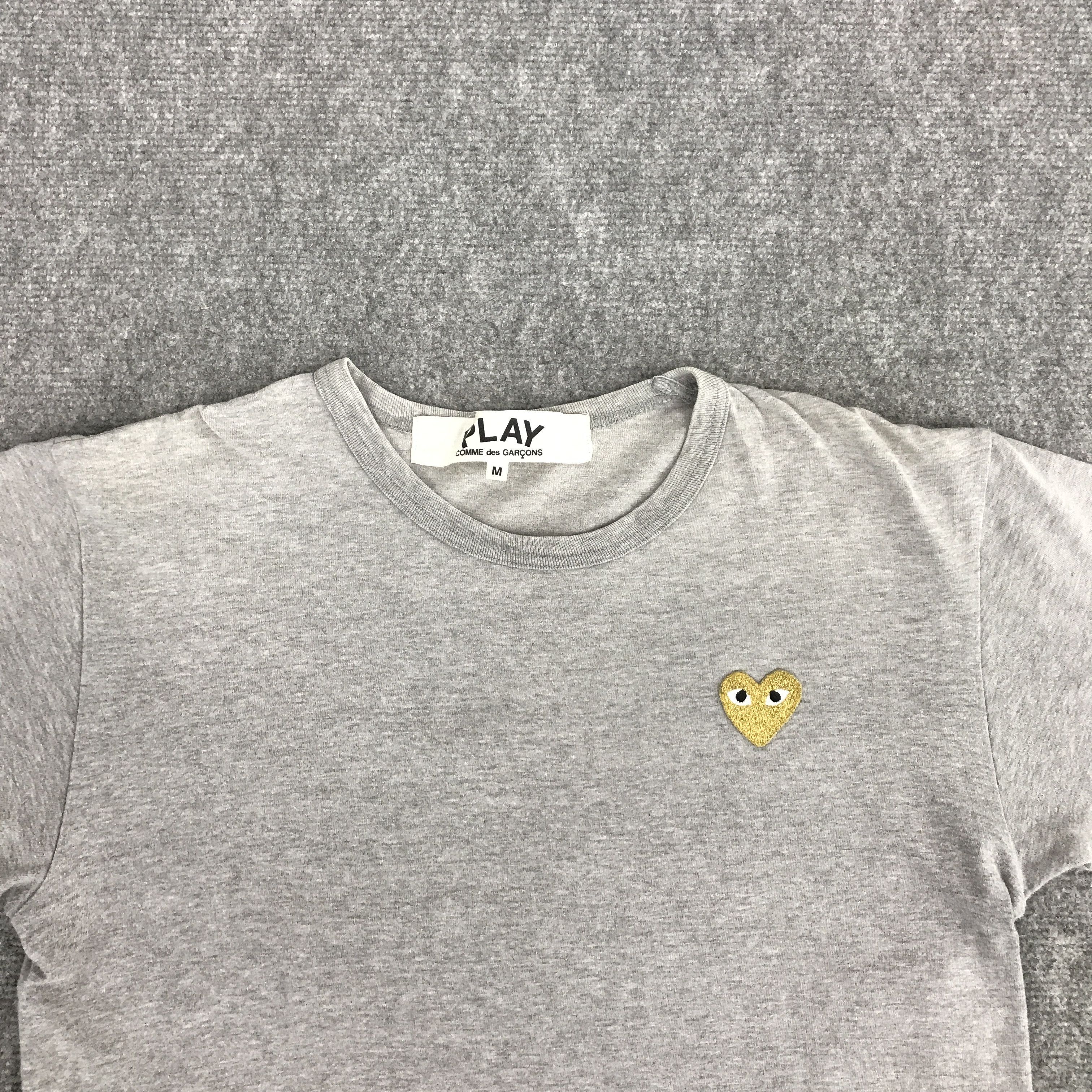 Comme des Garcons Homme Plus × Comme des Garcons PLAY PLAY COMME DES GARCONS MINI GOLD LOVE DESIGN TSHIRTS Size US M / EU 48-50 / 2 - 3 Thumbnail