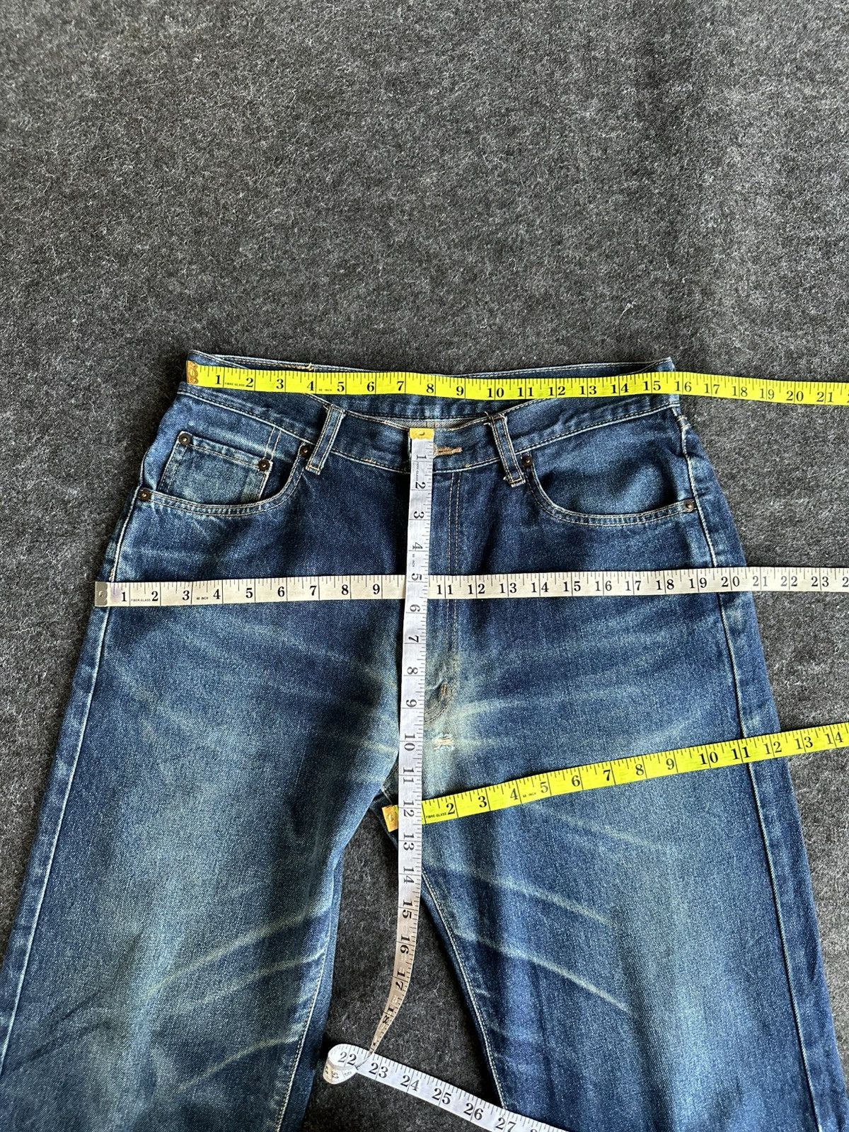 Uniqlo Vintage 80s Unique Clothing Warehouse Denim W31 D520 Size US 31 - 9 Thumbnail