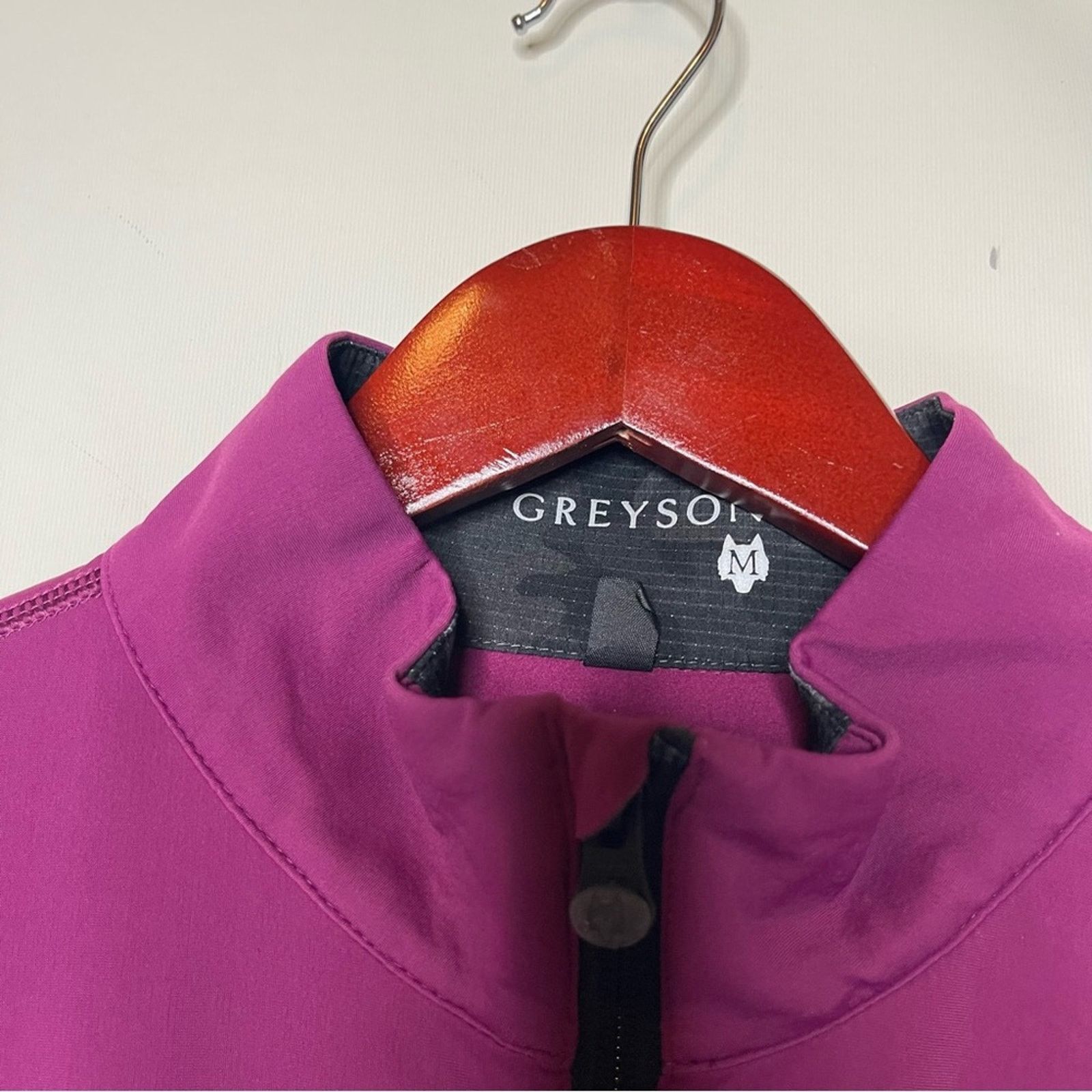 Grenson Greyson Tate Mockneck Quarter-Zip in meadow sweet purple M Size US M / EU 48-50 / 2 - 6 Thumbnail