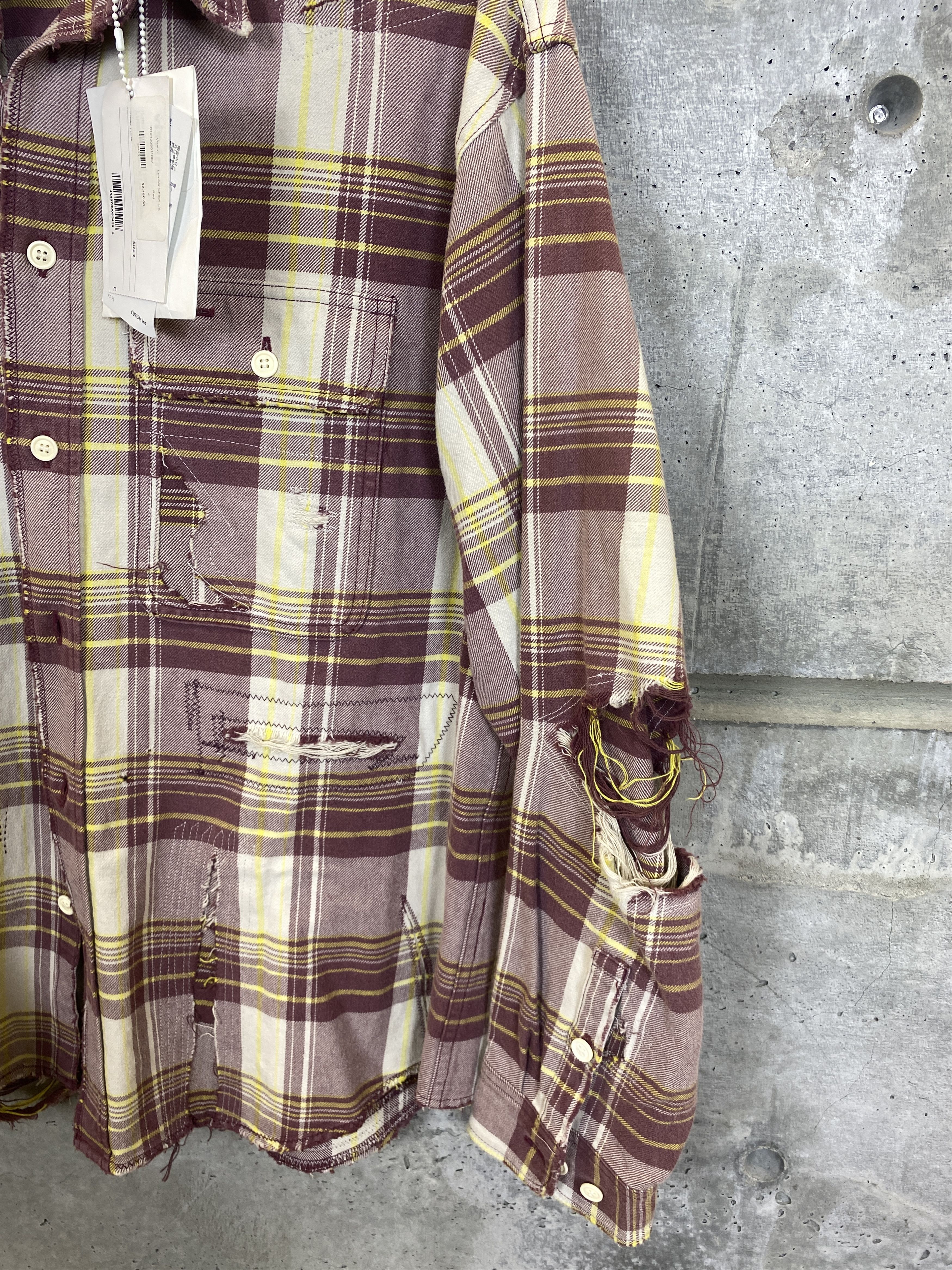 Visvim $2180 NWT VISVIM CRASH LUMBER CHECK SHIRT SIZE 2 Size US M / EU 48-50 / 2 - 5 Thumbnail
