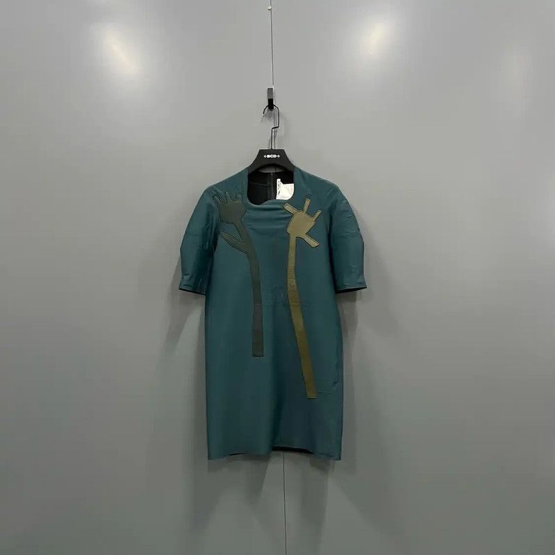 Acne Studios Acne Studios Green Cotton Short Sleeve T-Shirt Size ONE SIZE - 1 Thumbnail