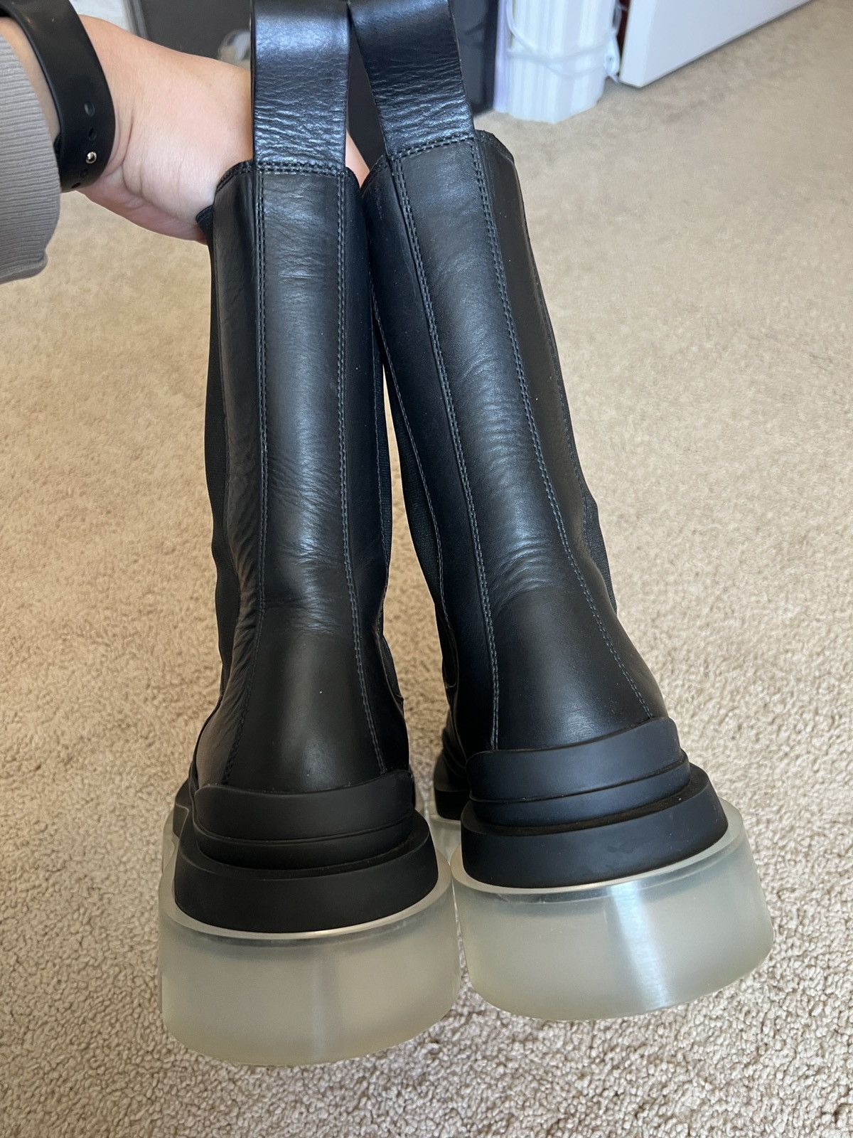 Bottega Veneta Bottega Veneta The Tire Chelsea boots clear sole Size US 7 / EU 40 - 12 Thumbnail