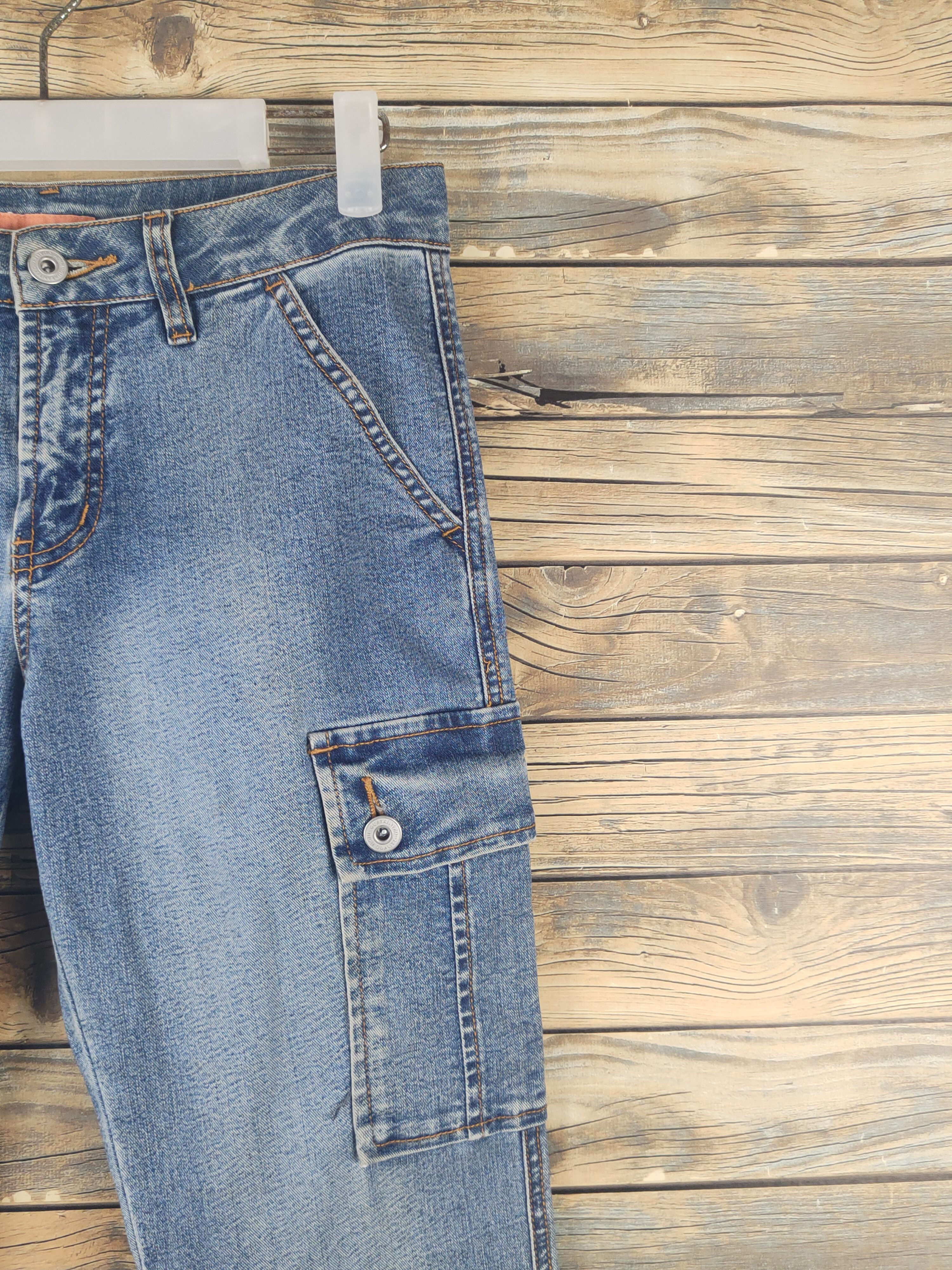 Japanese Brand DL Wave List Blue Distressed Ripped Jeans #1509 Size 26" / US 2 / IT 38 - 5 Thumbnail
