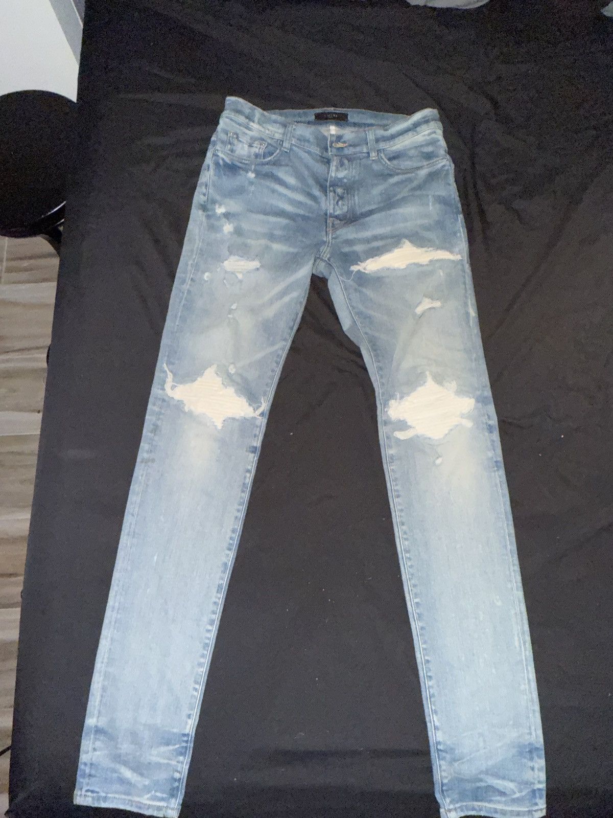 Amiri White patch amiri jeans Size US 32 / EU 48 - 10 Thumbnail