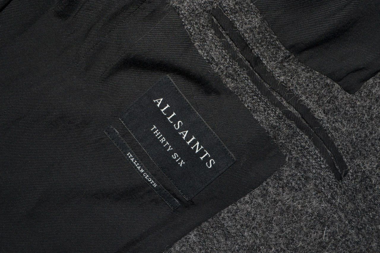 Allsaints AllSaints wool Abel Coat Gray Size S Size US S / EU 44-46 / 1 - 16 Thumbnail