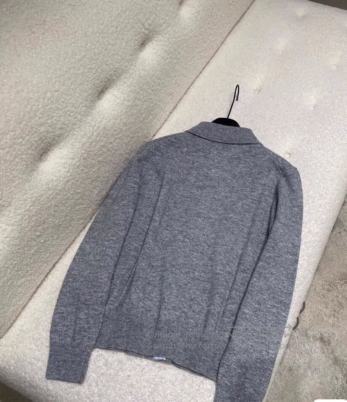 Miu Miu Miu Miu Gray Knit Cardigan. Size M / US 6-8 / IT 42-44 - 3 Thumbnail