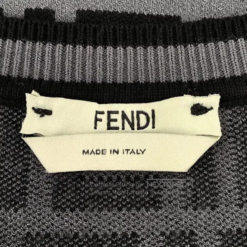 Fendi Fendi Black Gray Knitted Top for Women . Size M / US 6-8 / IT 42-44 - 5 Thumbnail