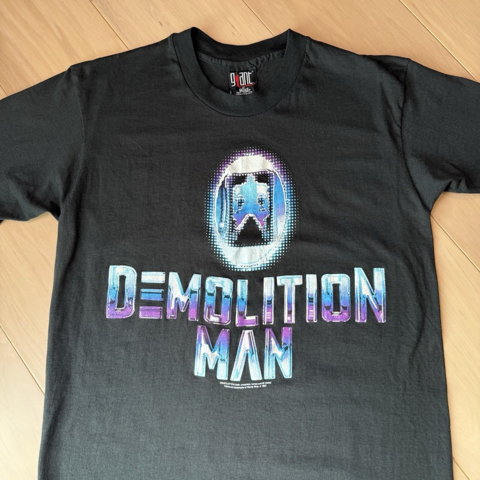 Giant Vintage Demolition Man Shirt L Black 90s Giant Movie Promo Size US L / EU 52-54 / 3 - 4 Thumbnail