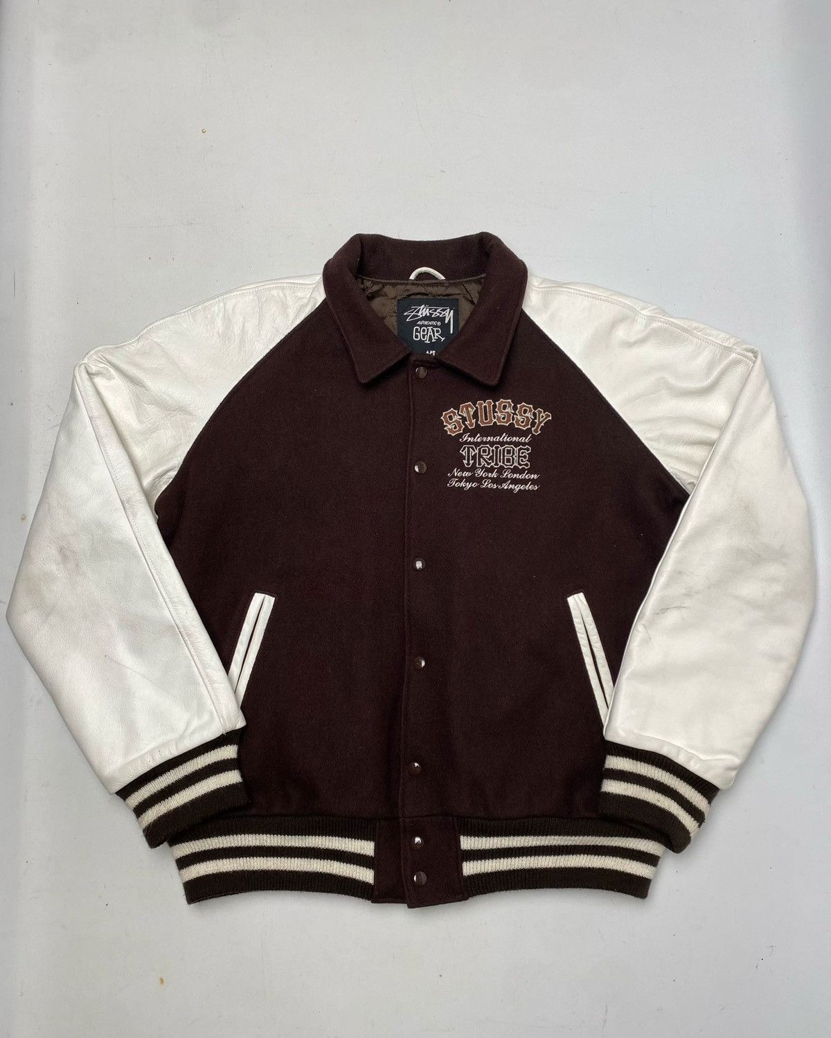Stussy × Varsity Jacket Varsity jackets Tribe Stüssy | Grailed