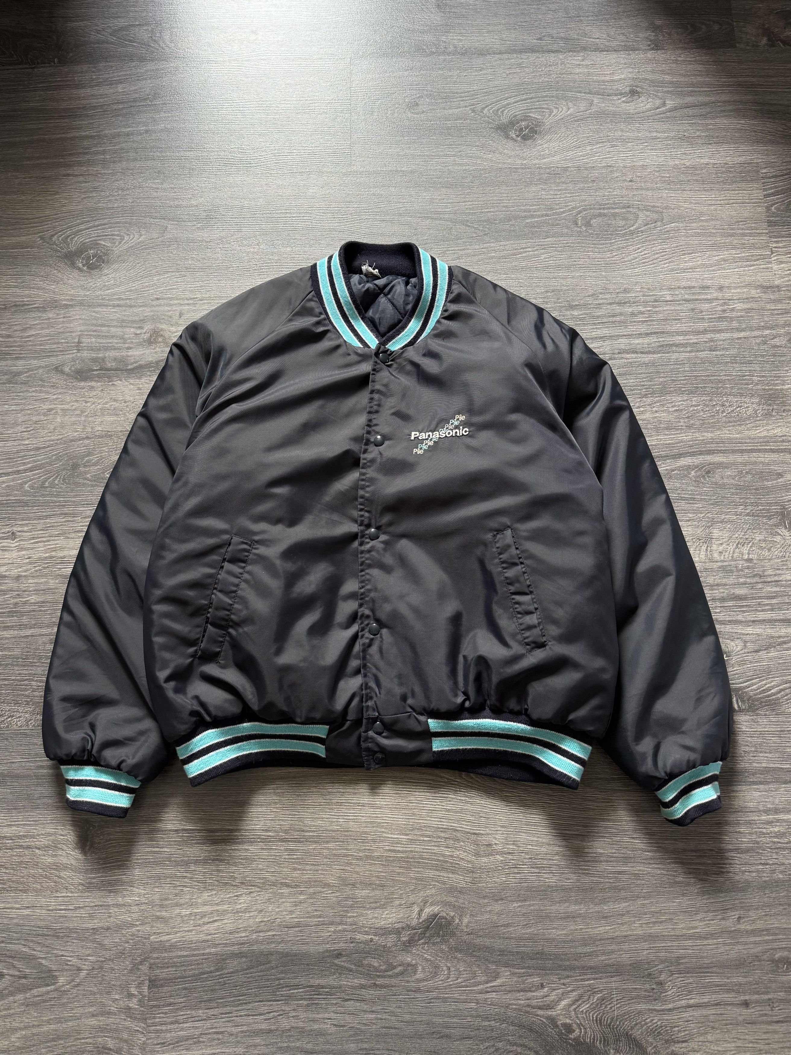 Vintage RARE Vintage 80s Panasonic Bomber Jacket Size US L / EU 52-54 / 3 - 1 Thumbnail