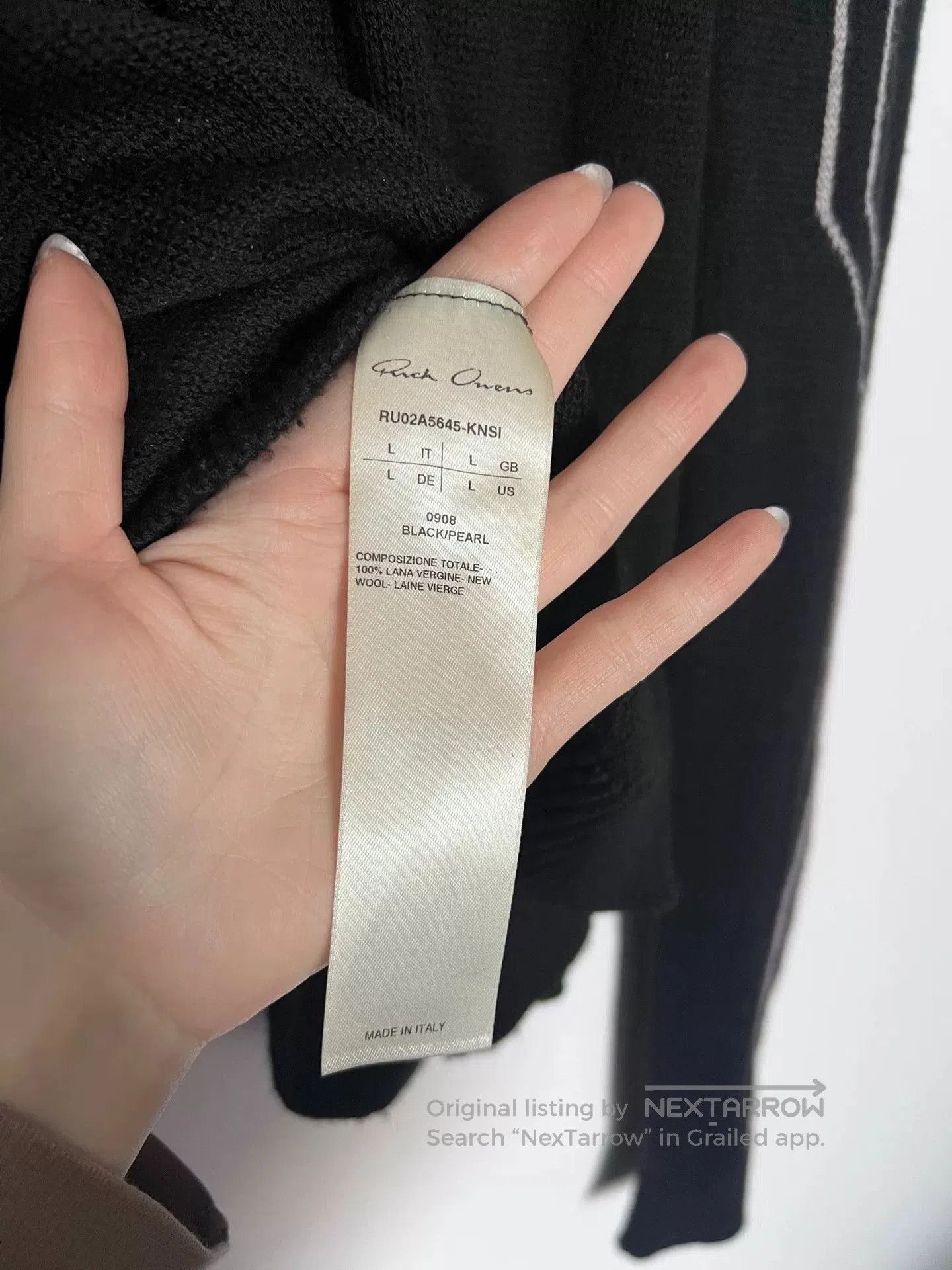 Rick Owens Rick Owens Black Turtleneck Sweater Top. Size US L / EU 52-54 / 3 - 3 Thumbnail