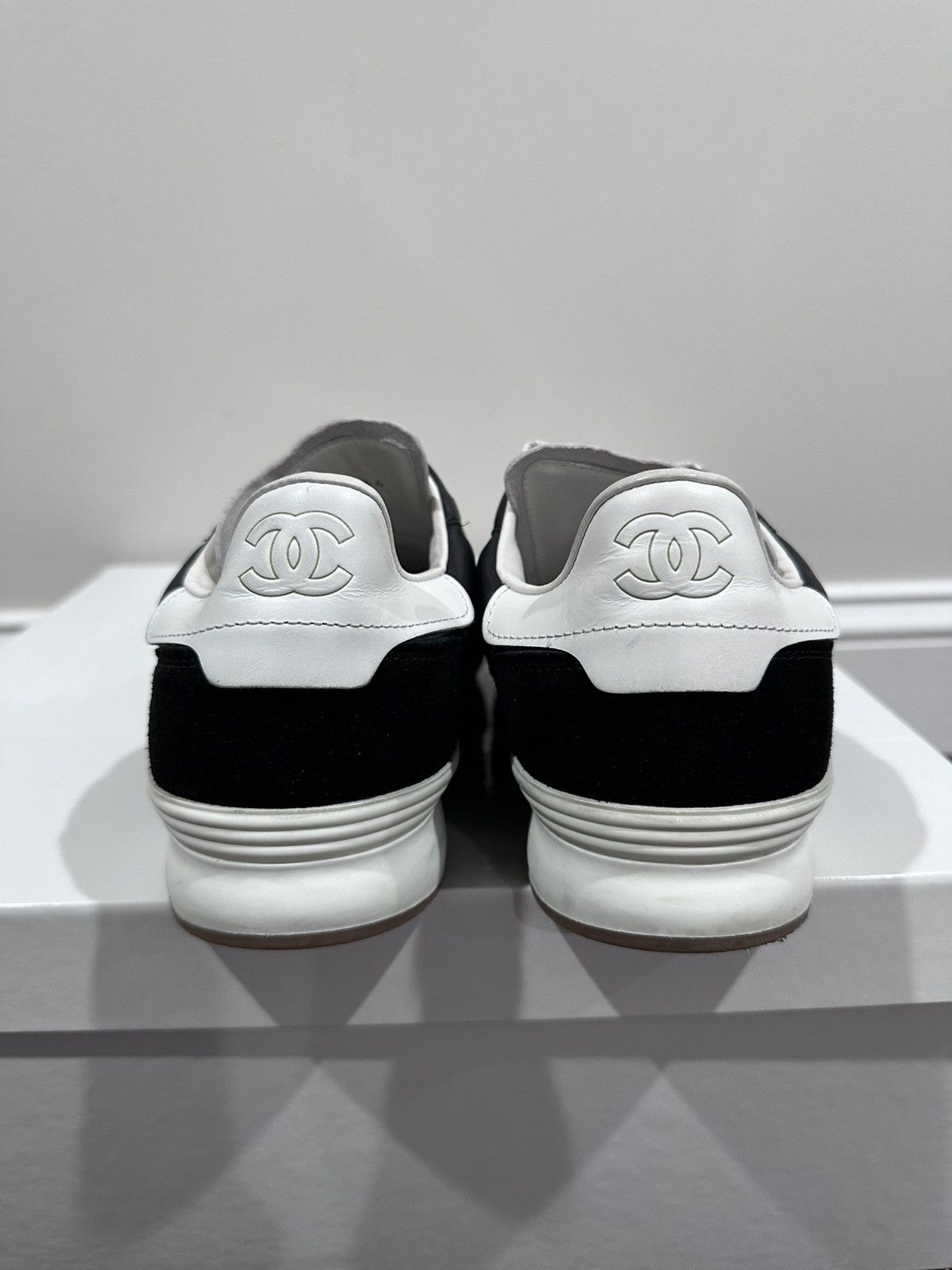 Chanel Chanel Leather / Suede Black Quilted 2023 Low Top Sneakers Size US 11 / EU 44 - 6 Thumbnail