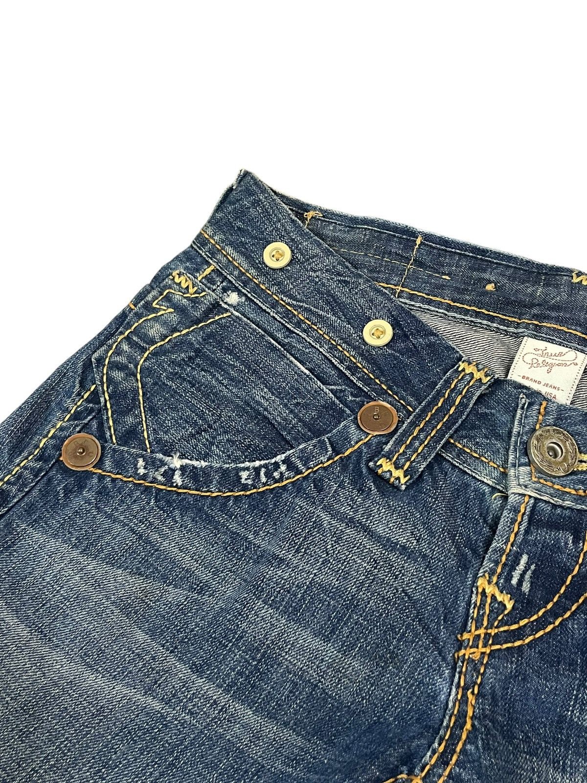 True Religion Vintage True Religion Women’s Denim Slim Straight Cut Jeans Size 31" - 11 Thumbnail