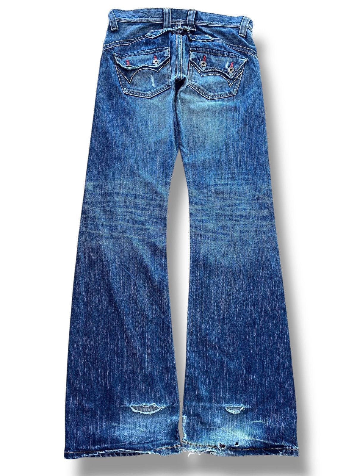 Edwin Edwin Light Blue Wash Style Straight Leg Jeans Size US 31 - 3 Thumbnail