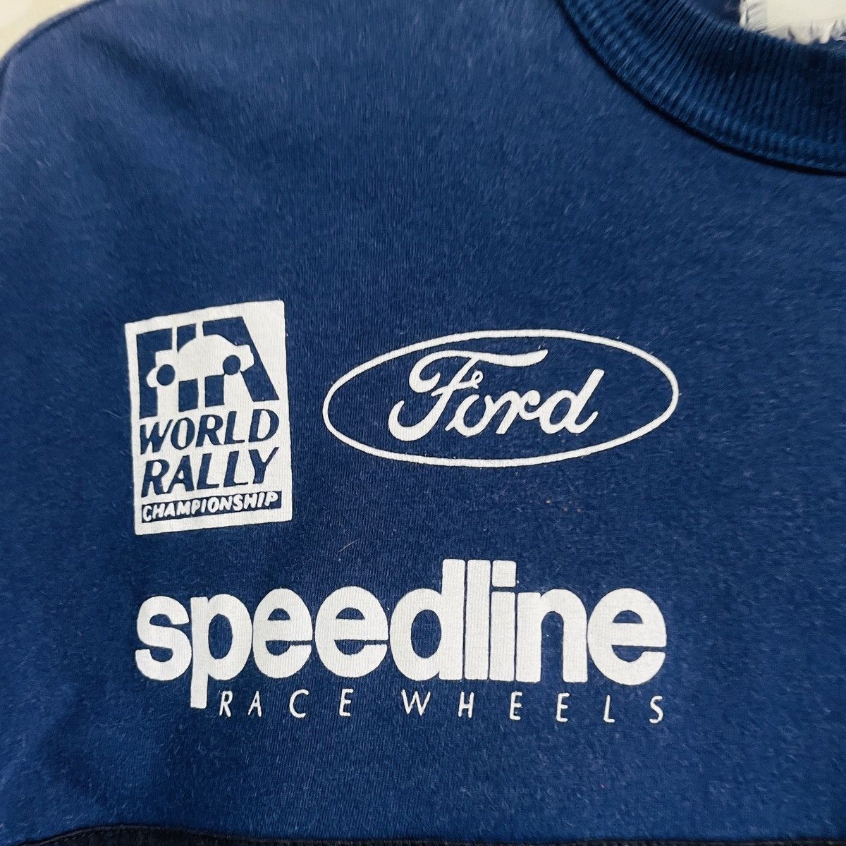 Ford × Pirelli × Vintage Vintage Ford Martini Racing Blue White TShirt Size US M / EU 48-50 / 2 - 8 Thumbnail