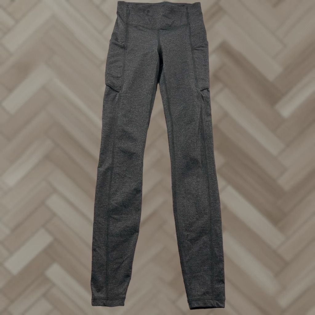 Lululemon Lululemon Align High Rise 28" Athletic Yoga Leggings Women's 2 Gray Pockets Size 26" / US 2 / IT 38 - 1 Thumbnail