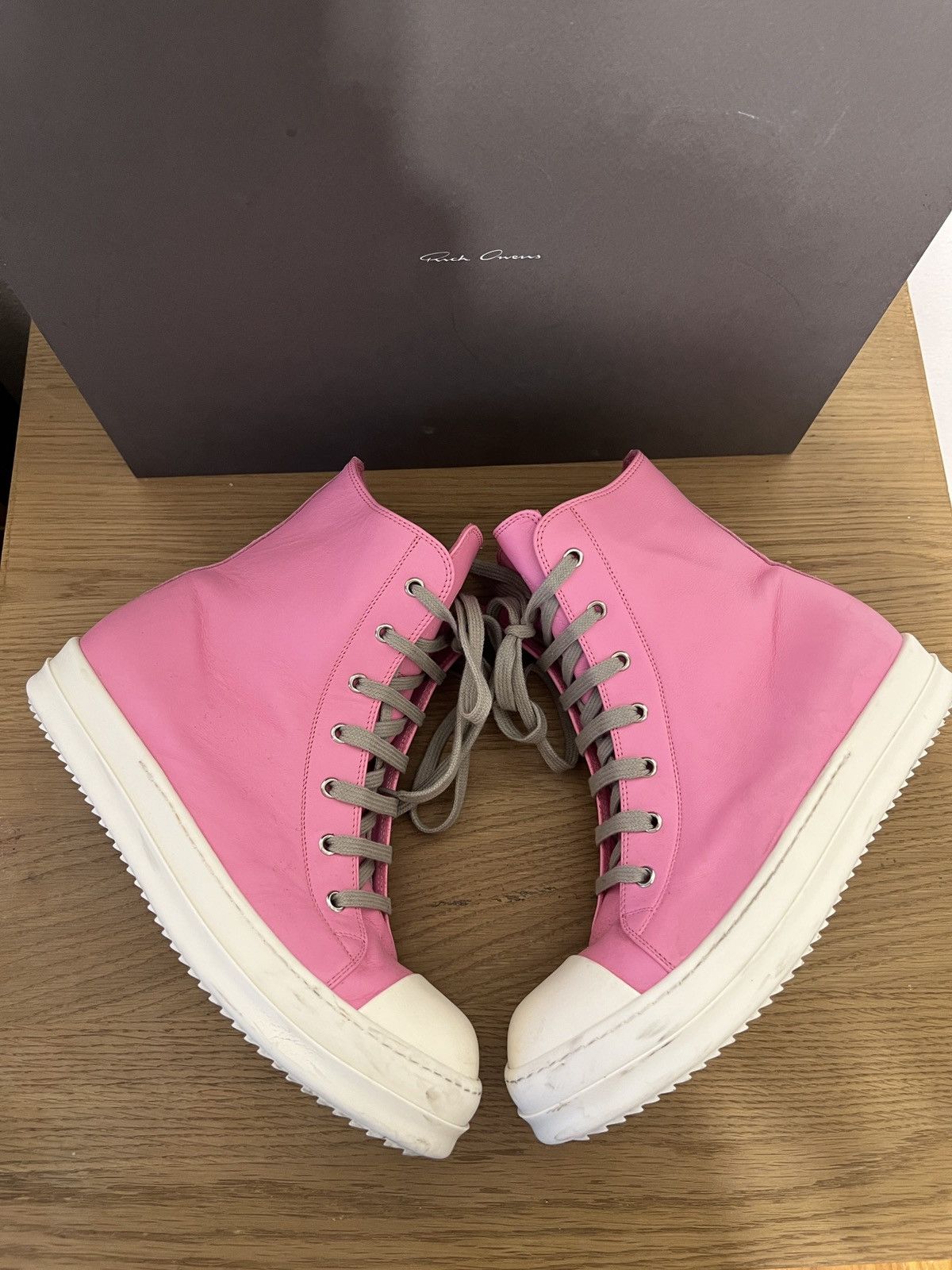 Rick Owens Rick owens mainline ramones pink og all Size US 9.5 / EU 42-43 - 3 Thumbnail