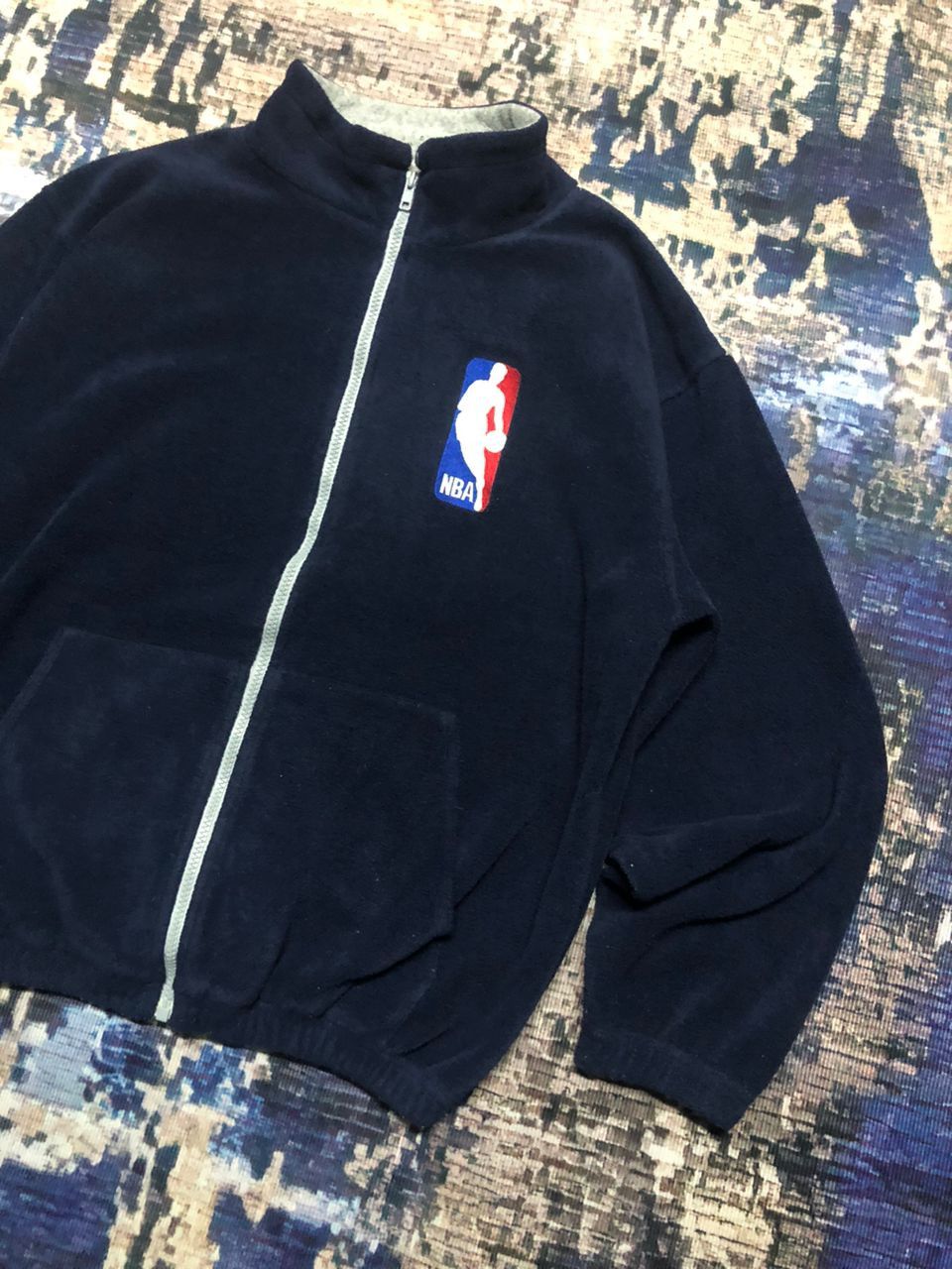 NBA Vintage NBA Big Logo Fleece Zipper Jacket Size US M / EU 48-50 / 2 - 10 Thumbnail