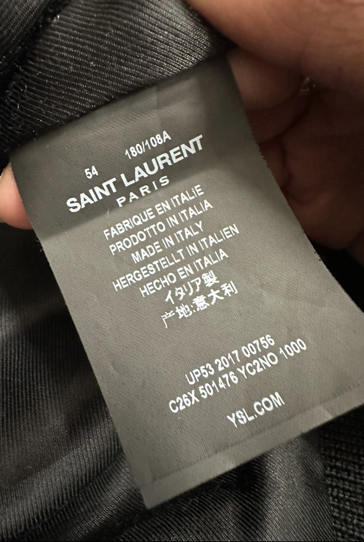 Saint Laurent Paris Saint Laurent Paris 2018SS Lambskin Leather Lapel Jacket Size US M / EU 48-50 / 2 - 5 Thumbnail