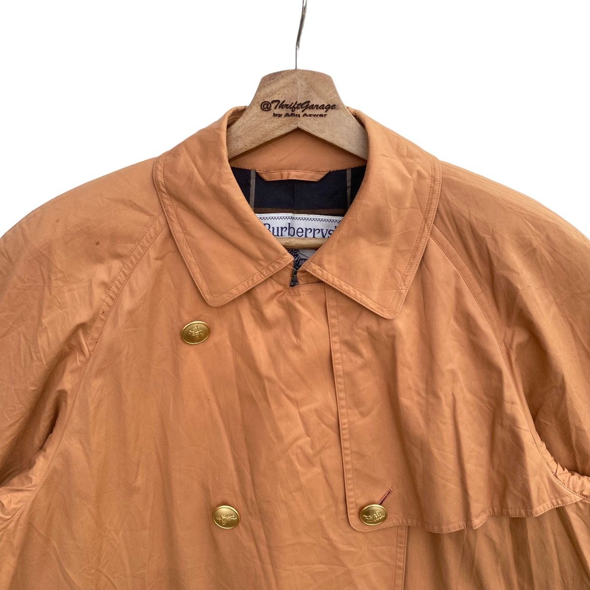 Burberry × Vintage Vintage BURBERRYS’ Prorsum Double Breast Trench Coat/Parkas Size L / US 10 / IT 46 - 4 Thumbnail