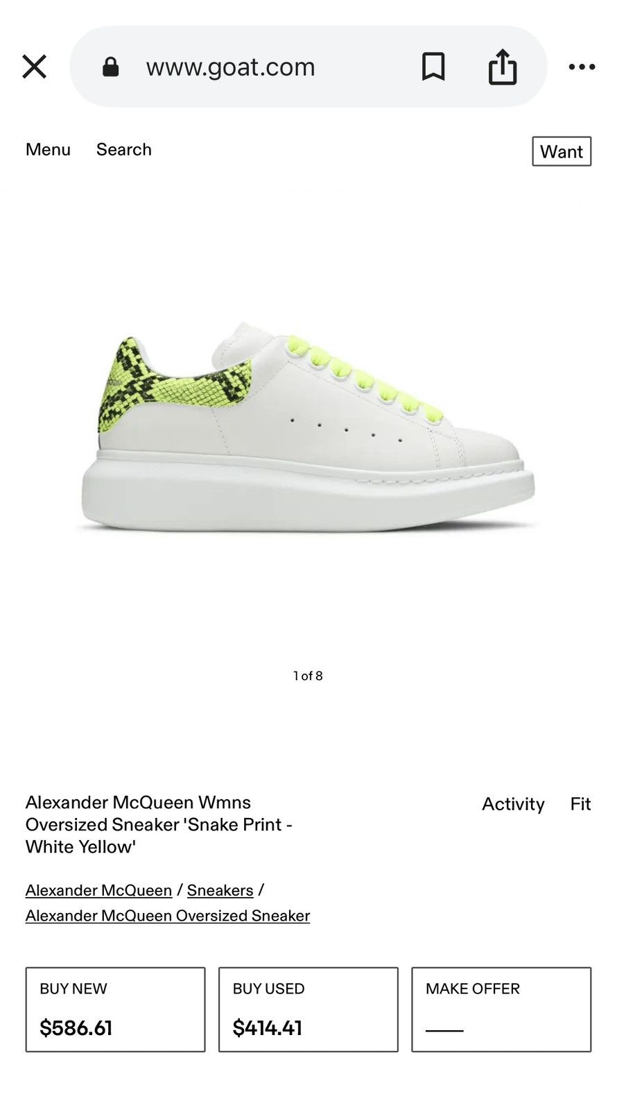 Alexander McQueen Alexander McQueen Men’s Sneakers Size US 9.5 / EU 42-43 - 16 Thumbnail