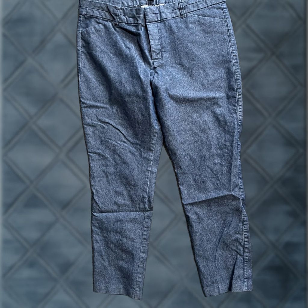 Gap VINTAGE Gap Slim City Cropped Pants 14R Women Blue Slimming Cropped City 90s Womens Size 36" / US 14 / IT 50 - 1 Thumbnail