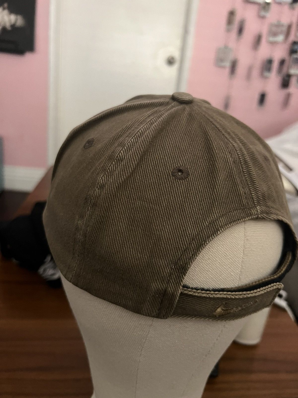 Nike Vintage 90s Nike Strap Back Hat Distressed/Worn Size ONE SIZE - 5 Thumbnail