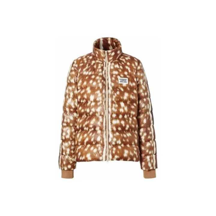 Burberry Burberry Printed Short Down Jacket for Women 0079 Size XXS / US 00 / IT 34 - 1 Thumbnail