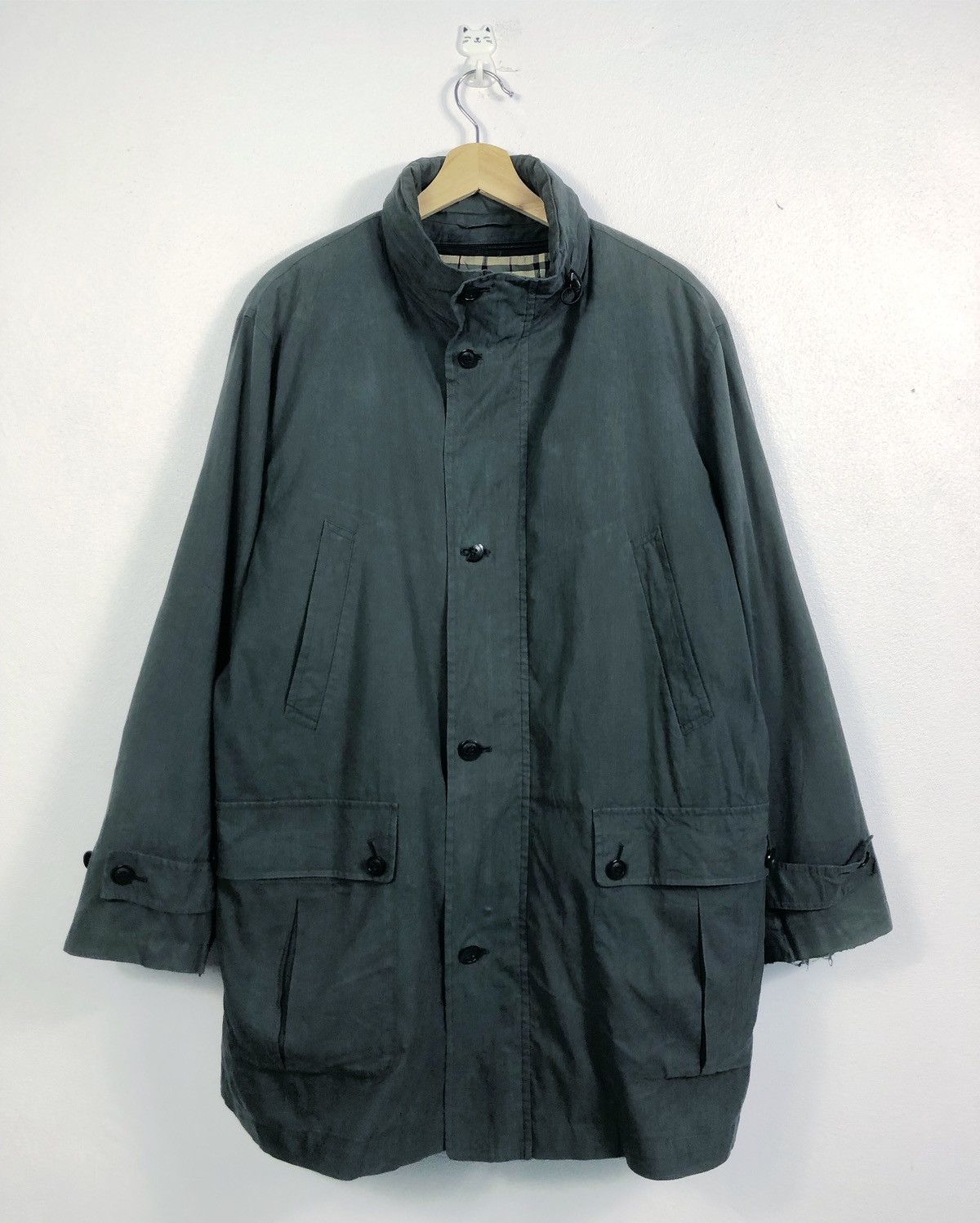 Burberry Rare Burberry London Nova Check Button Jacket Size US M / EU 48-50 / 2 - 2 Thumbnail