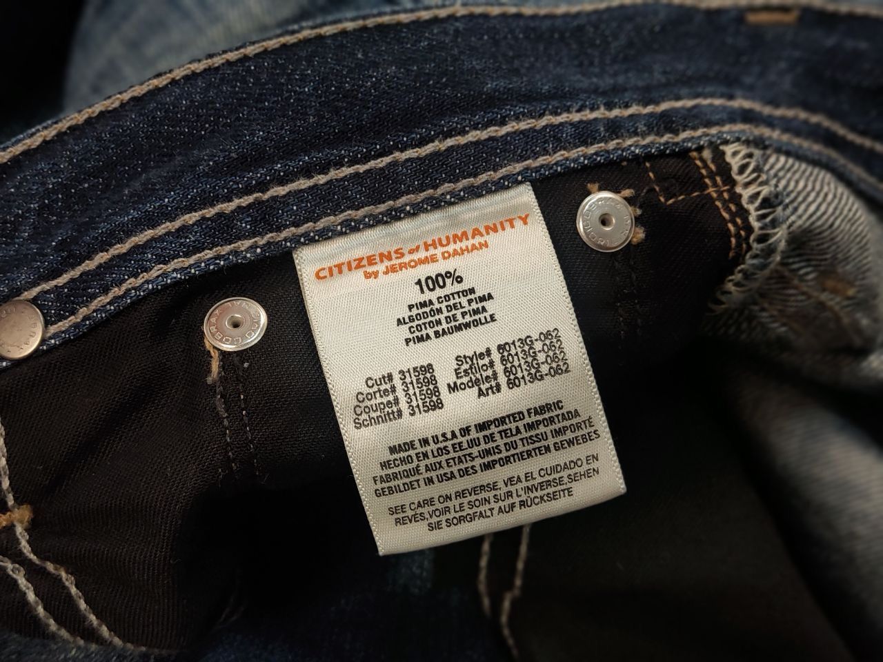 Citizens Of Humanity Vintage Citizens of Humanity by Jerome Selvedge Denim jeans Size US 29 - 24 Thumbnail