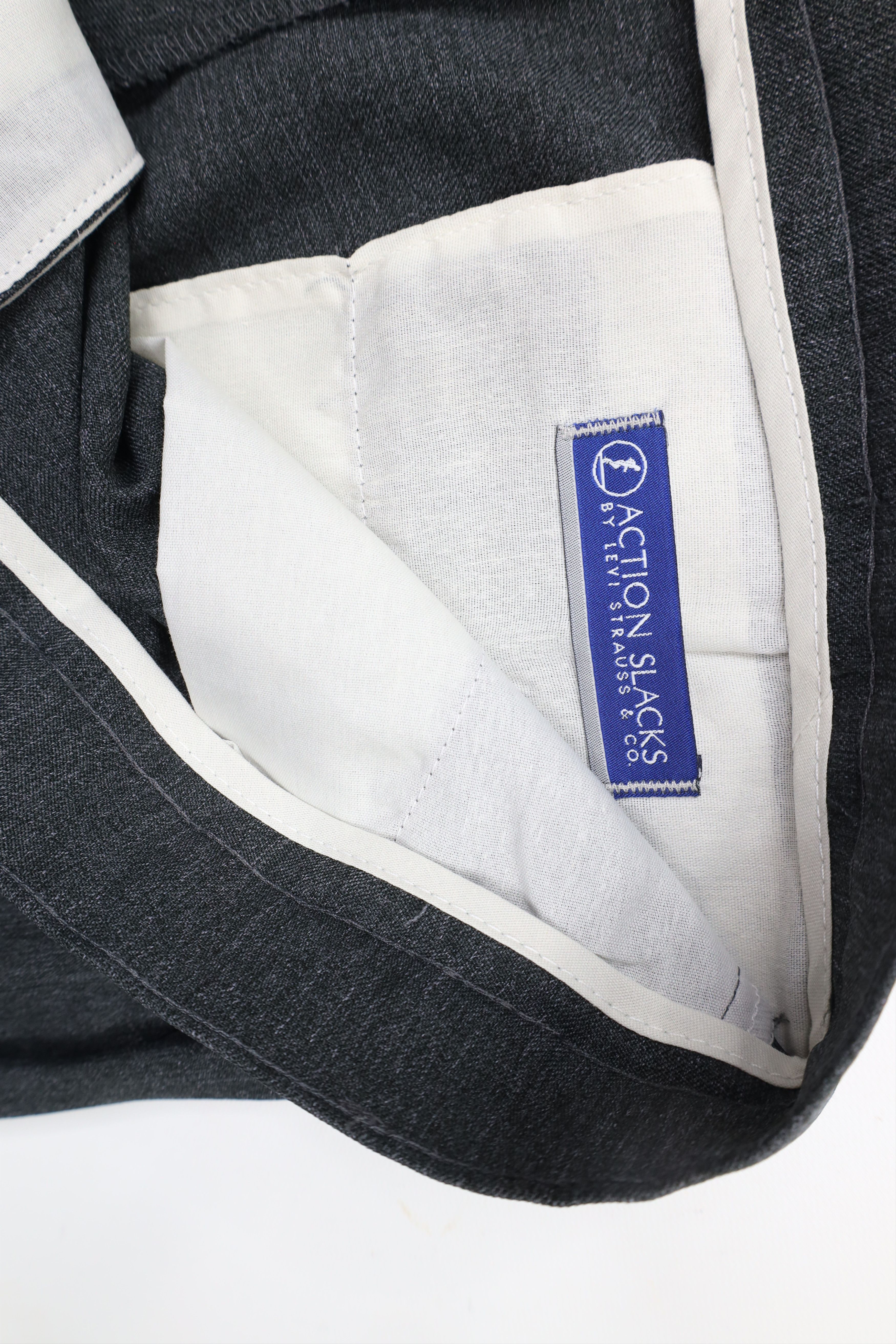 Levi's × Vintage Vintage 90s Levis Knit Wide Leg Chino Pants Trousers Gray Size US 40 / EU 56 - 6 Thumbnail